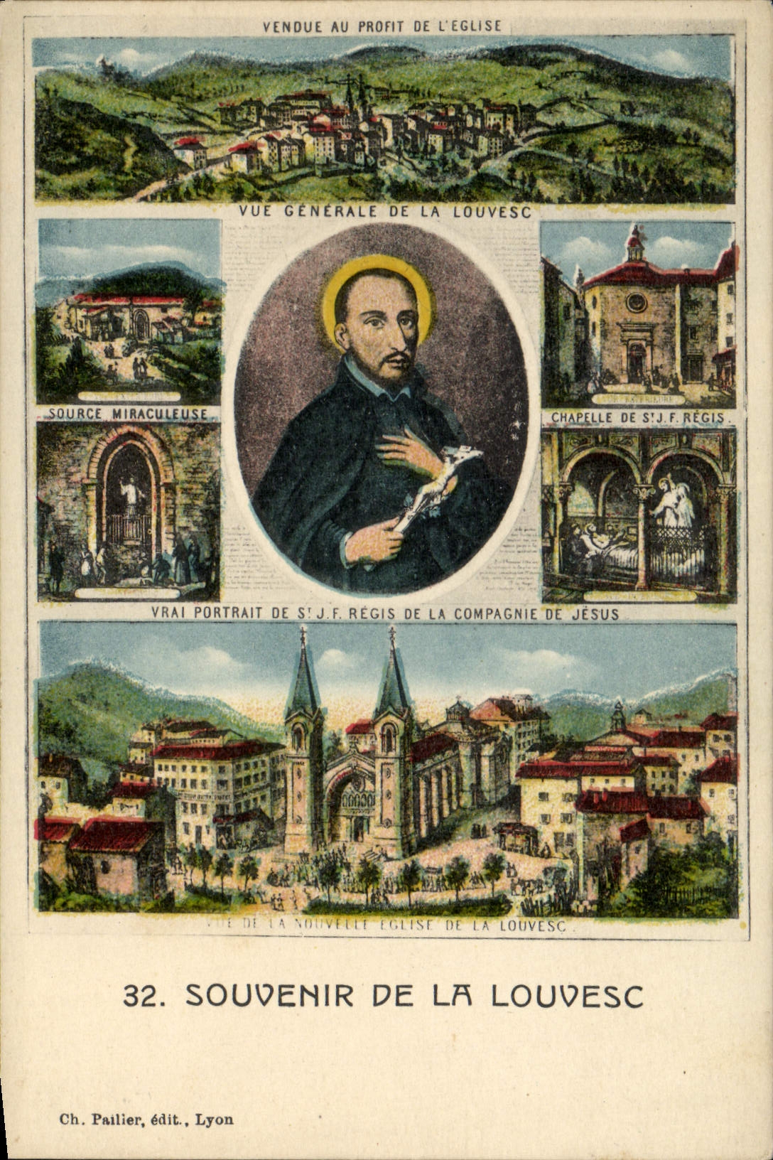 VINTAGE POSTCARD Louvesc Souvenir Of Louvesc