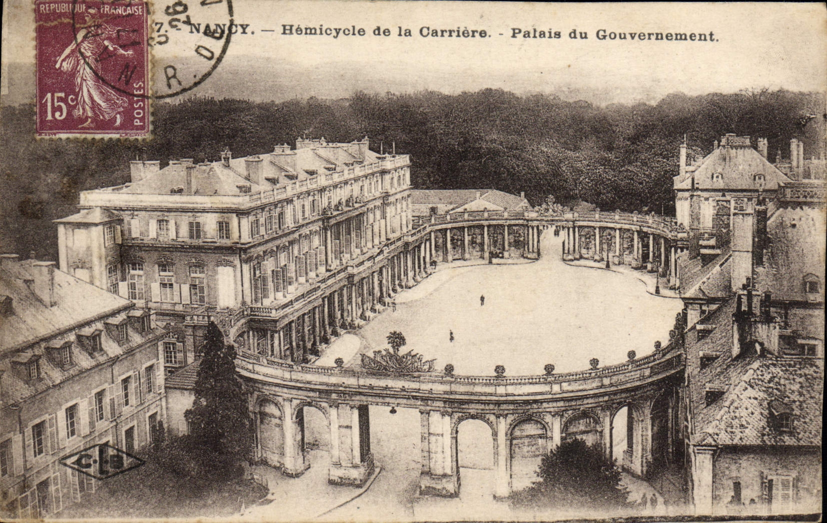 CPA Nancy Hemicycle de la Carriere Palais du Gouvernement