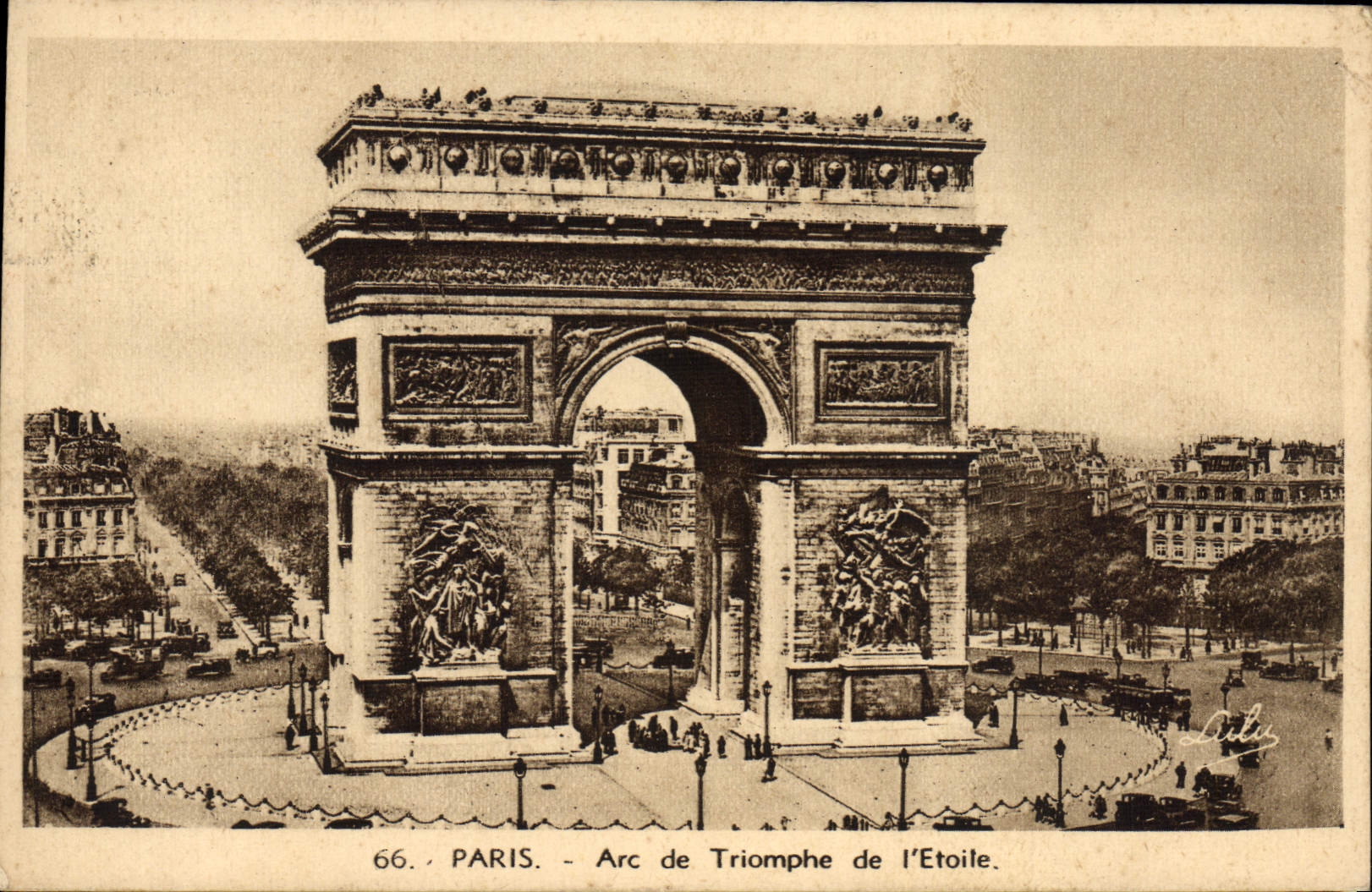 CPA Paris Arc de Triomphe de L'Etoile