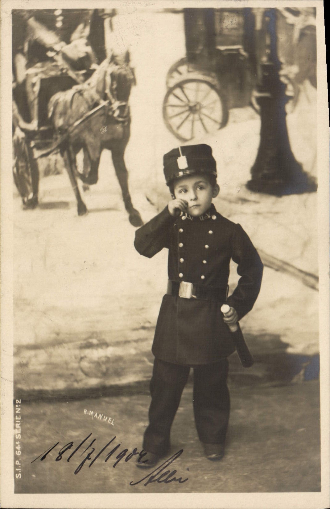CPA Police Policier Enfant