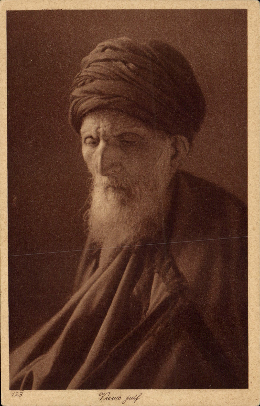 VINTAGE POSTCARD Jewish Old Jewish Judaica