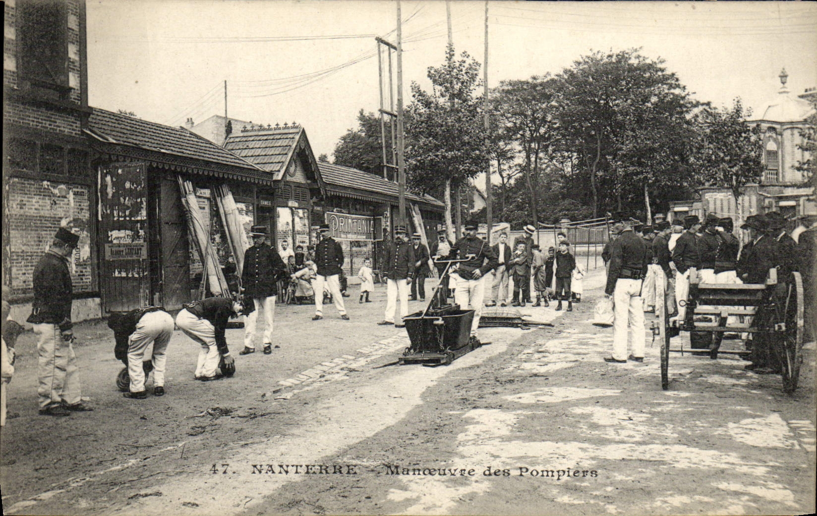 CPA Sapeurs Pompiers Nanterre Manoeuvre de Pompiers 