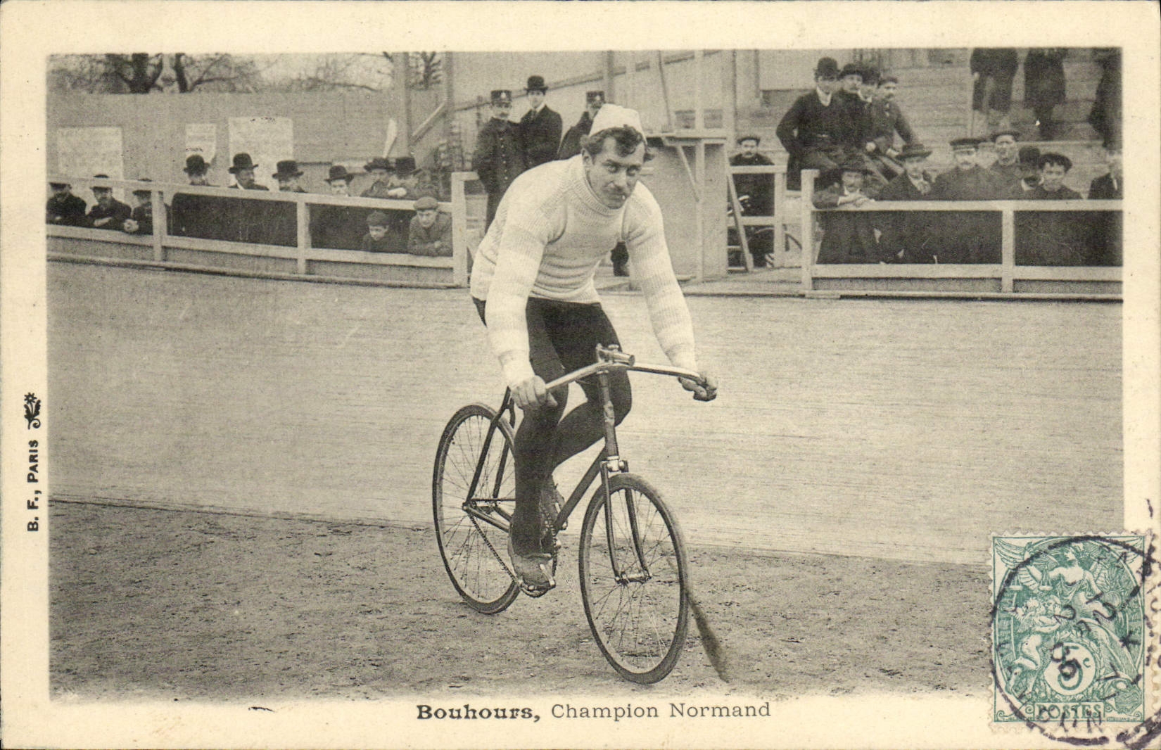 CPA Velo Cycle Cyclisme Bouhours Champion Normand 