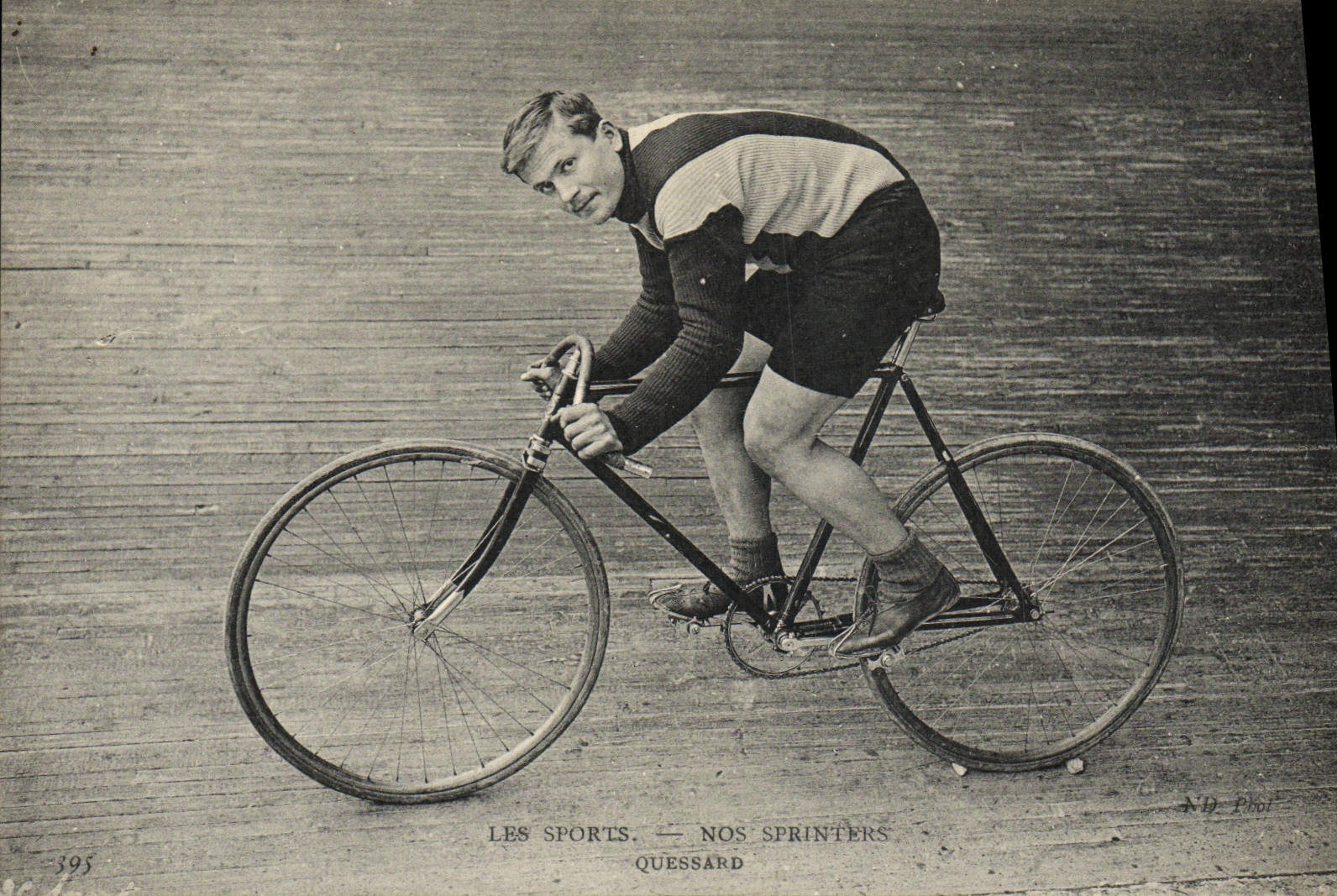 VINTAGE POSTCARD Velo Cycles Cycling Our Quessard sprinters