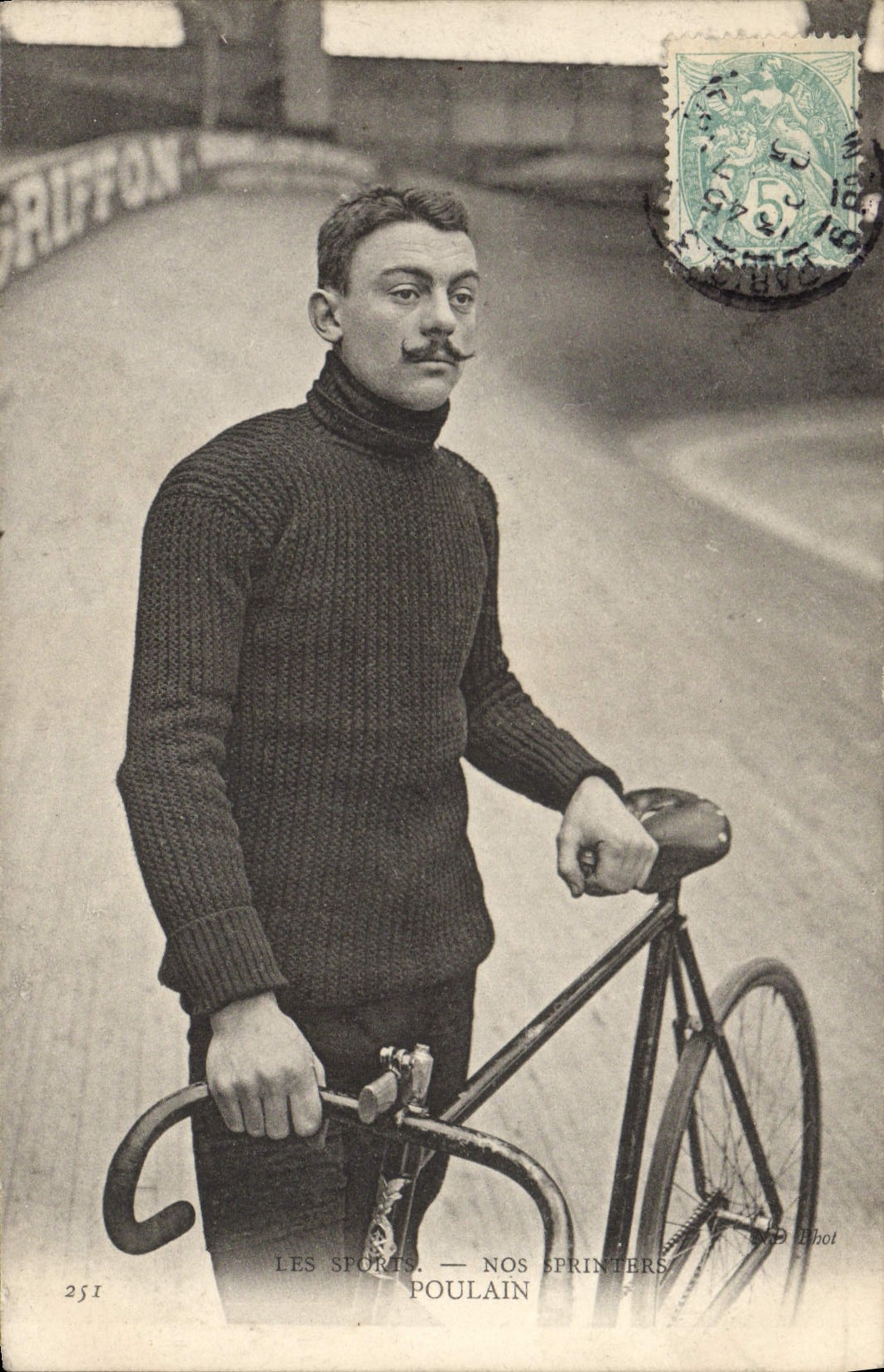 CPA Velo Cycle Cyclisme Nos sprinters Poulain 