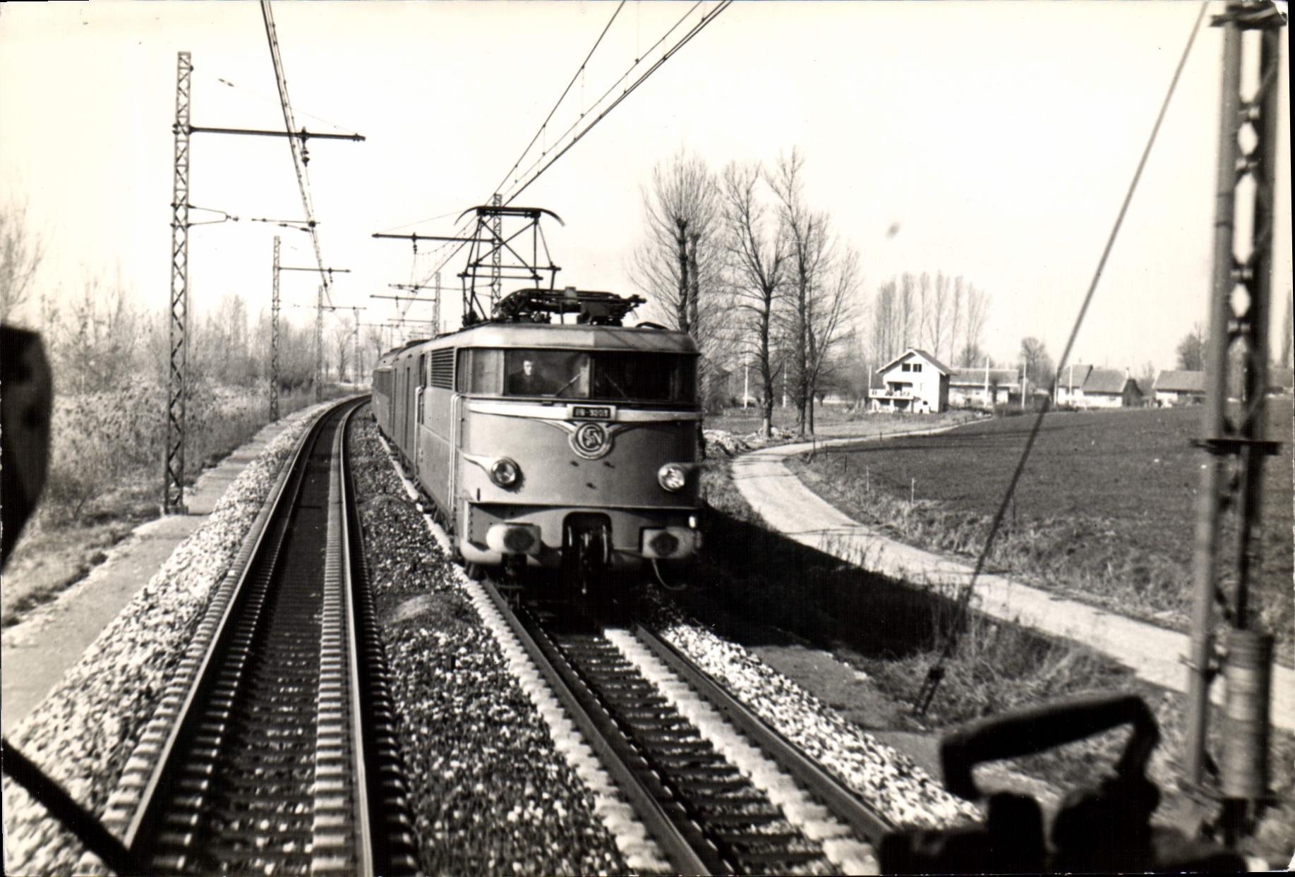 CPM Train Aix les Bains Savoie 