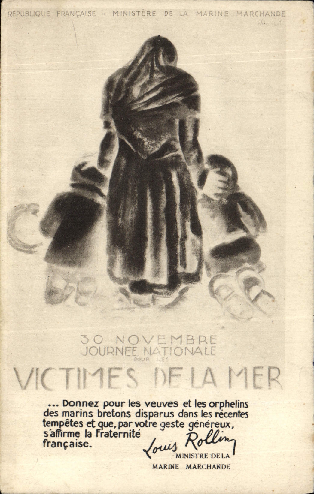 CPA Bateau 30 Novembre Journee Nationale Victimes de la Mer 