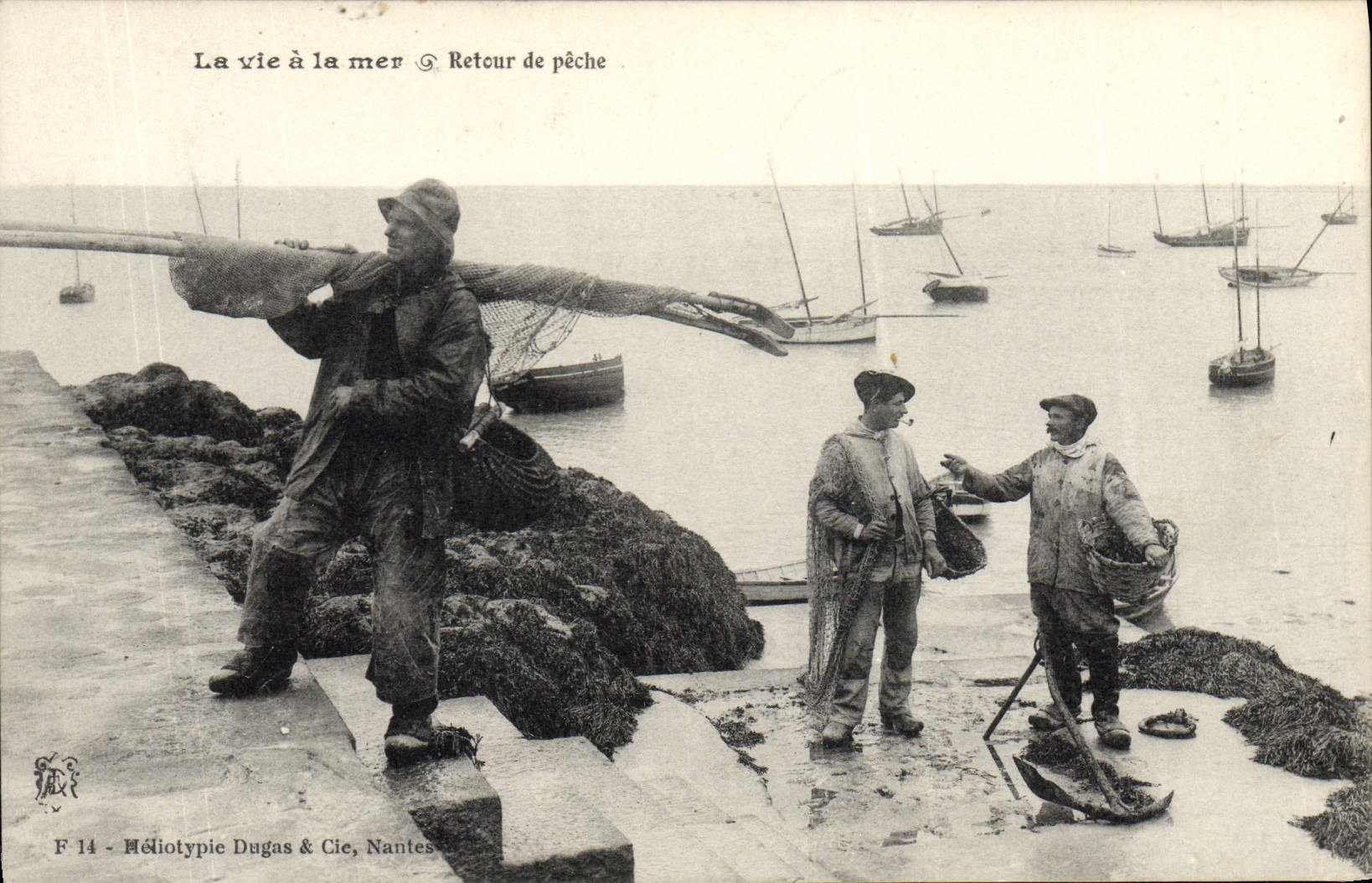 Vida del barco de la POSTAL de la VENDIMIA con la vuelta del mar del pecado