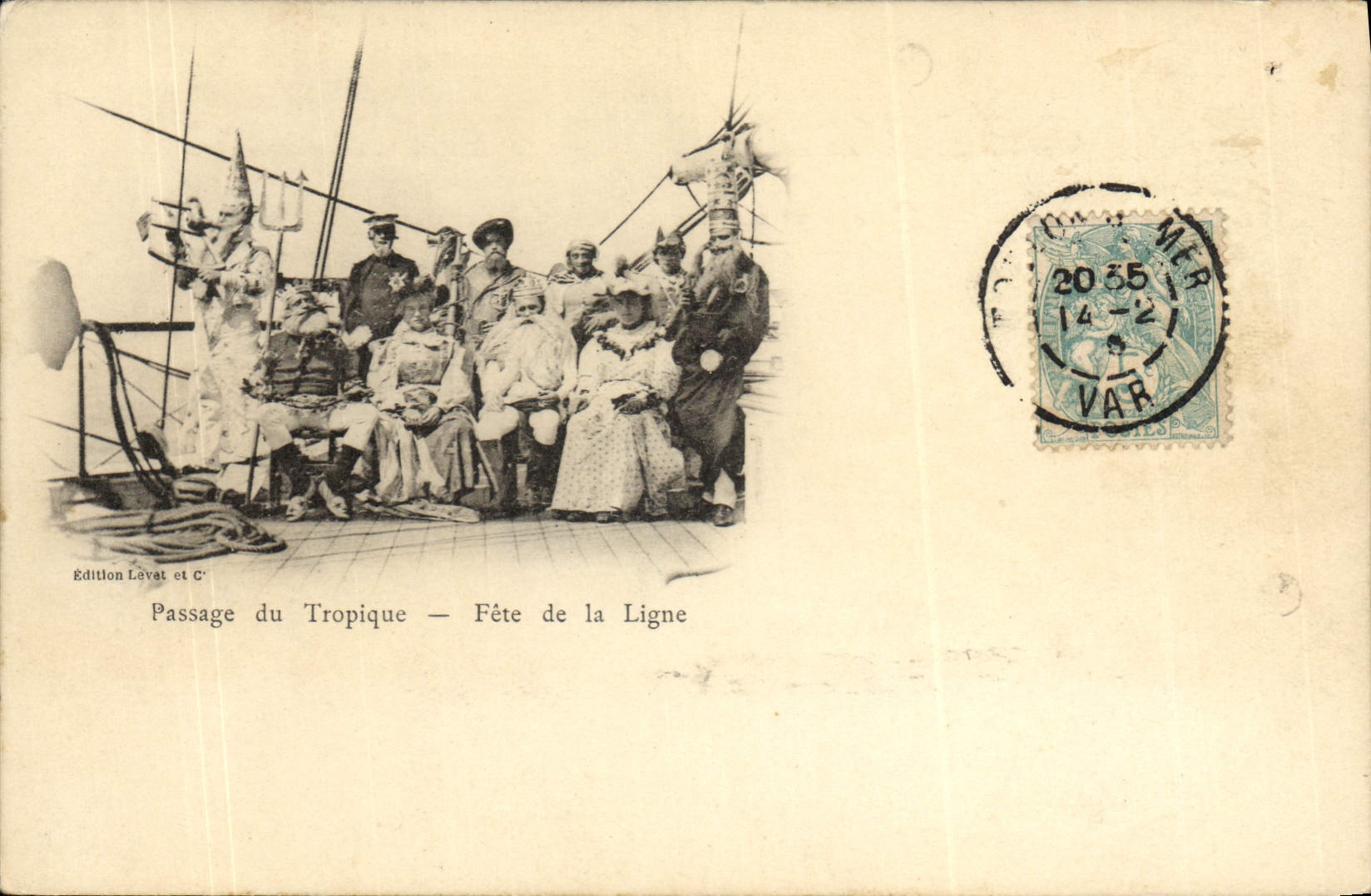 VINTAGE POSTCARD Passage of the Tropic Celebrates Line