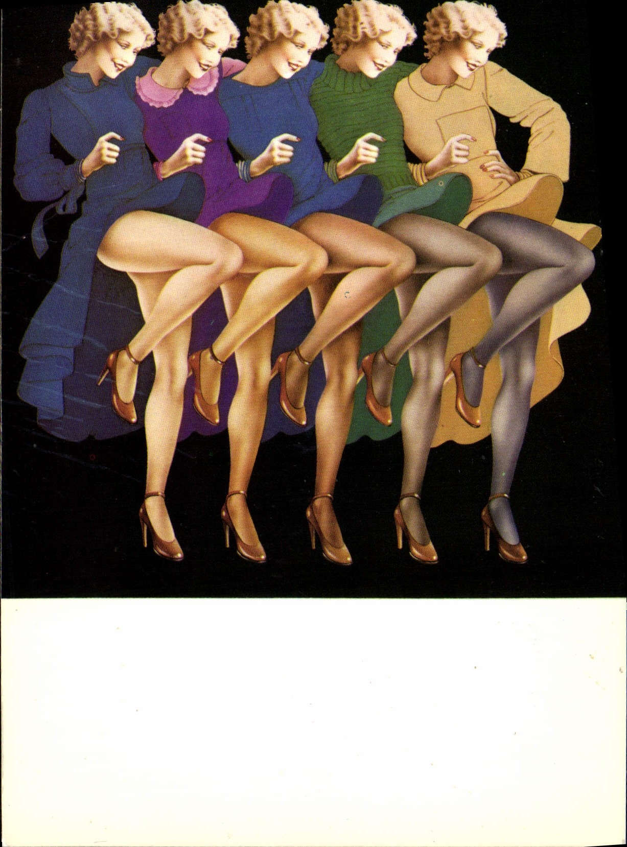 CPM Nu erotique Illustrateur Les girls Helene Majera