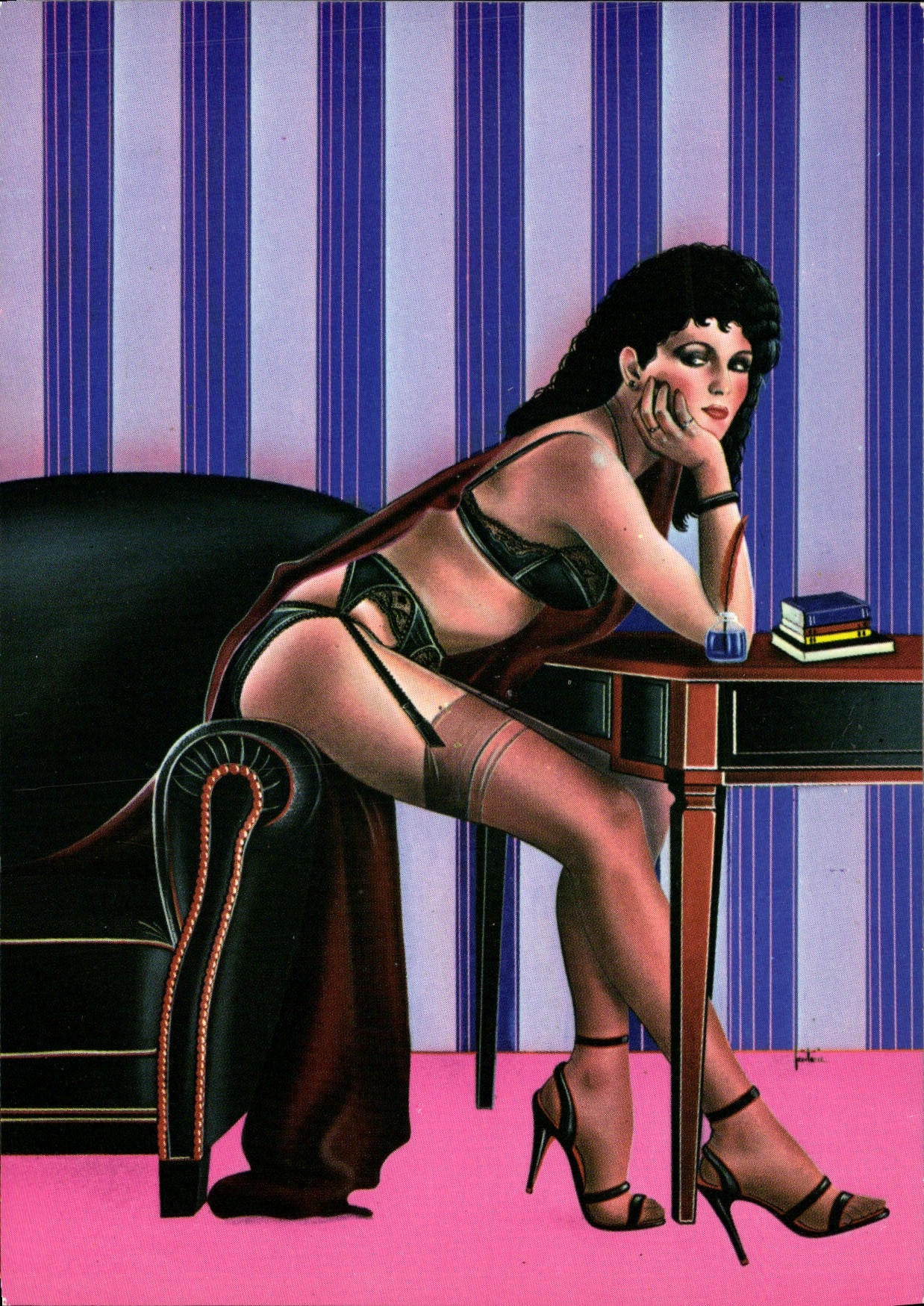 MODERN CARD Naked erotic Erotic Illustrator 1