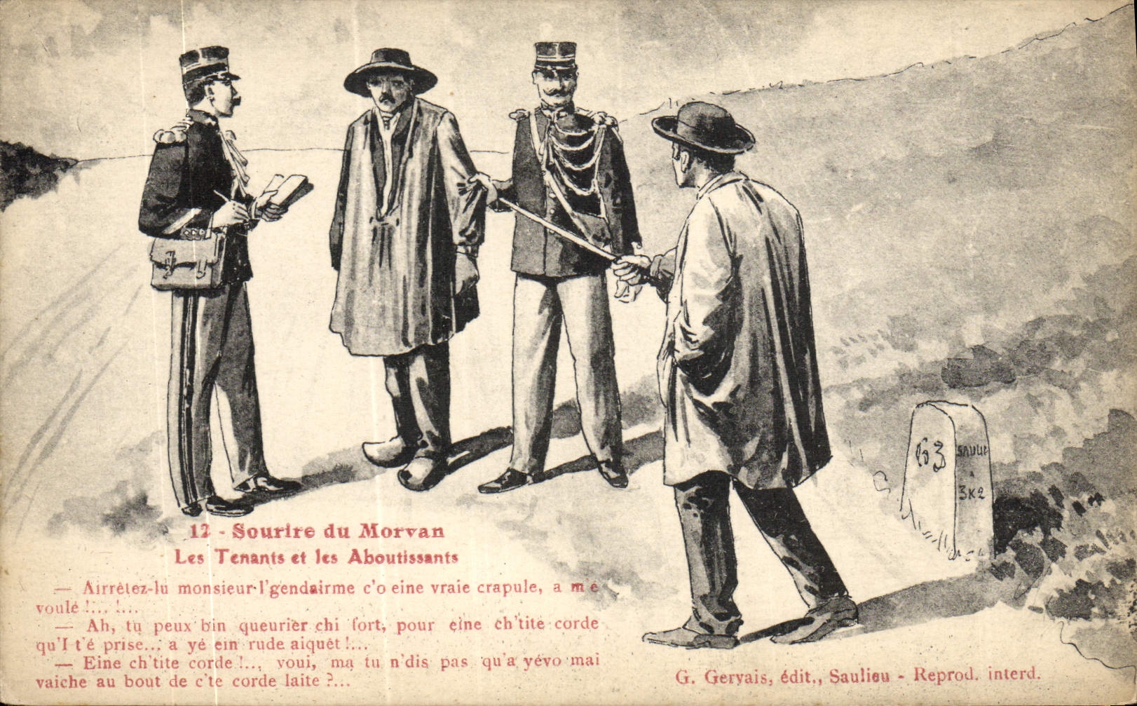 Sonrisa del oficial de policía de la fuerza de policía de la POSTAL de la VENDIMIA de la tenencia de Morvan ella y los resultados