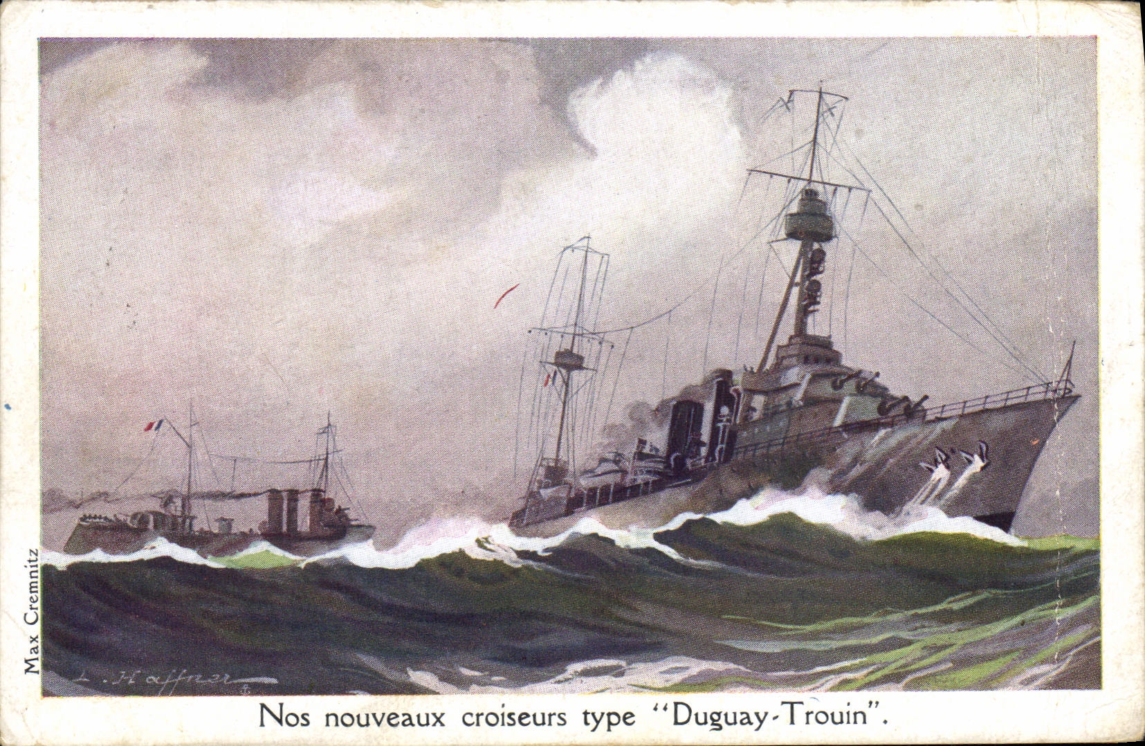 CPA Bateau Nos nouveaux croiseurs type Duguay Trouin