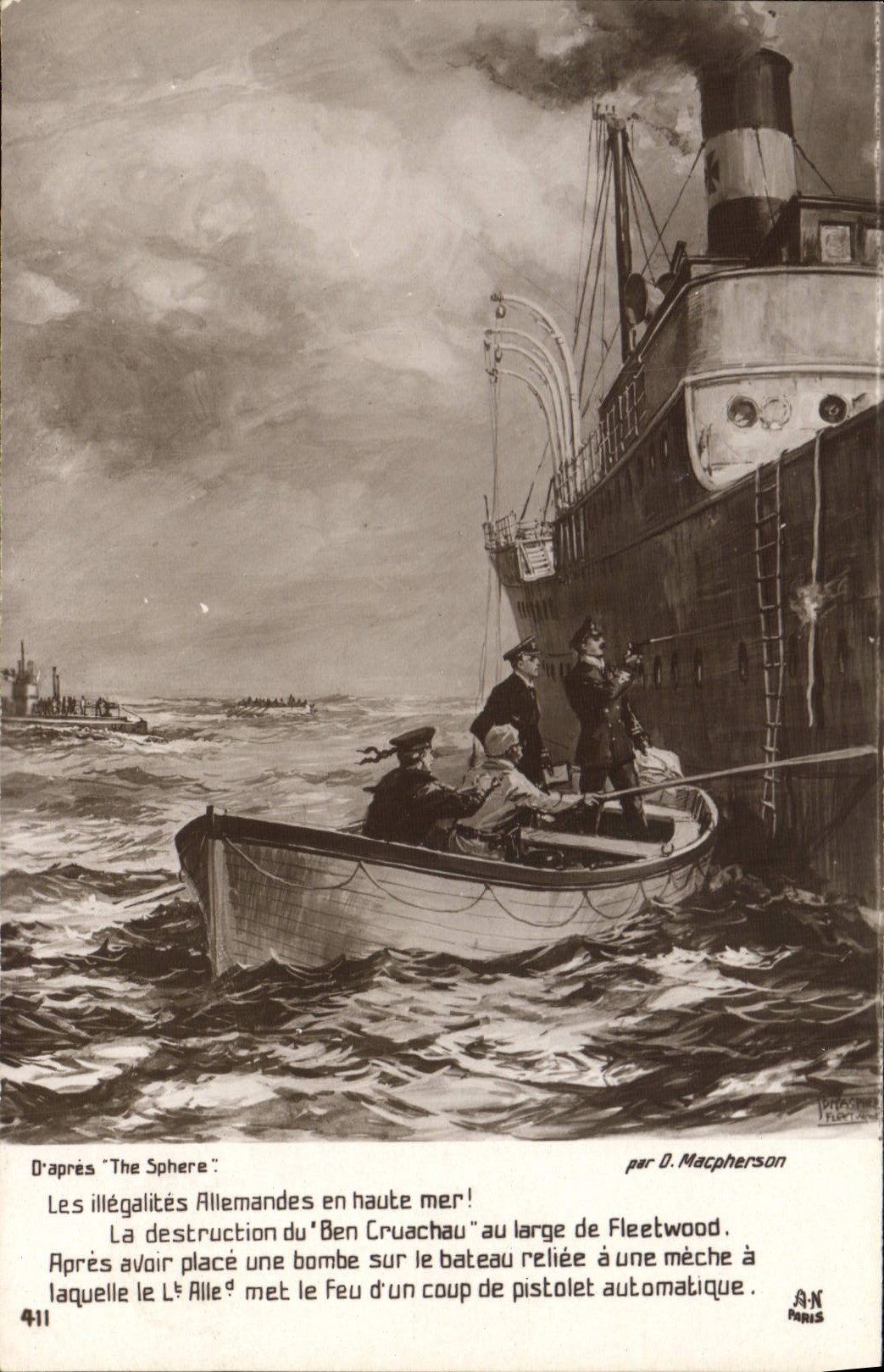 CPA Bateau The Sphere Macpherson 