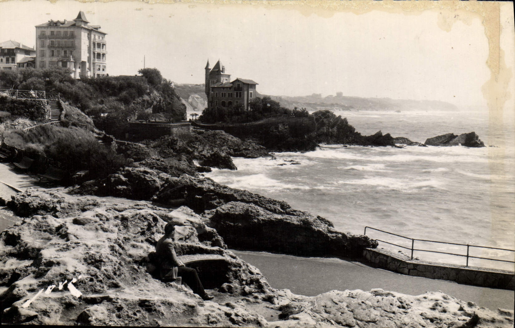 MODERN CARD Biarritz the Villa Beta Since the Bored Rock