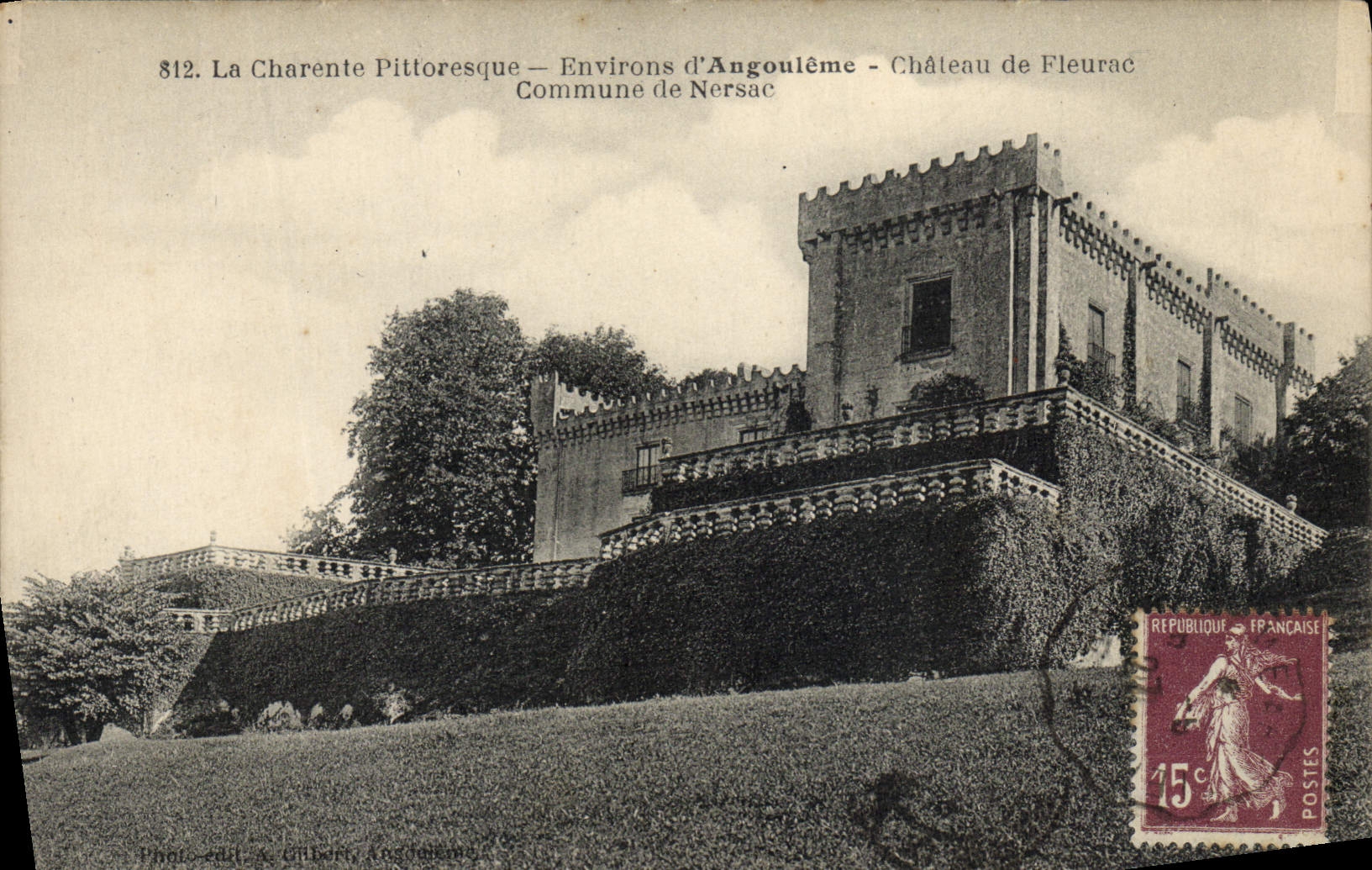 CPA La Charente Pittoresque Environs d'Angouleme Chateau de Fleurac Commune de Nersac