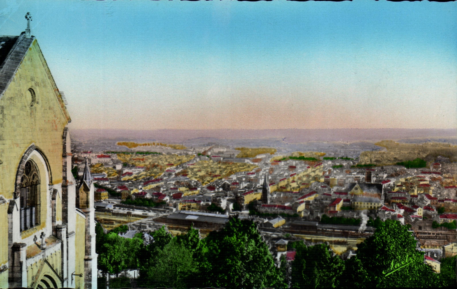 MODERN CARD Agen View Taken of the Hermitage