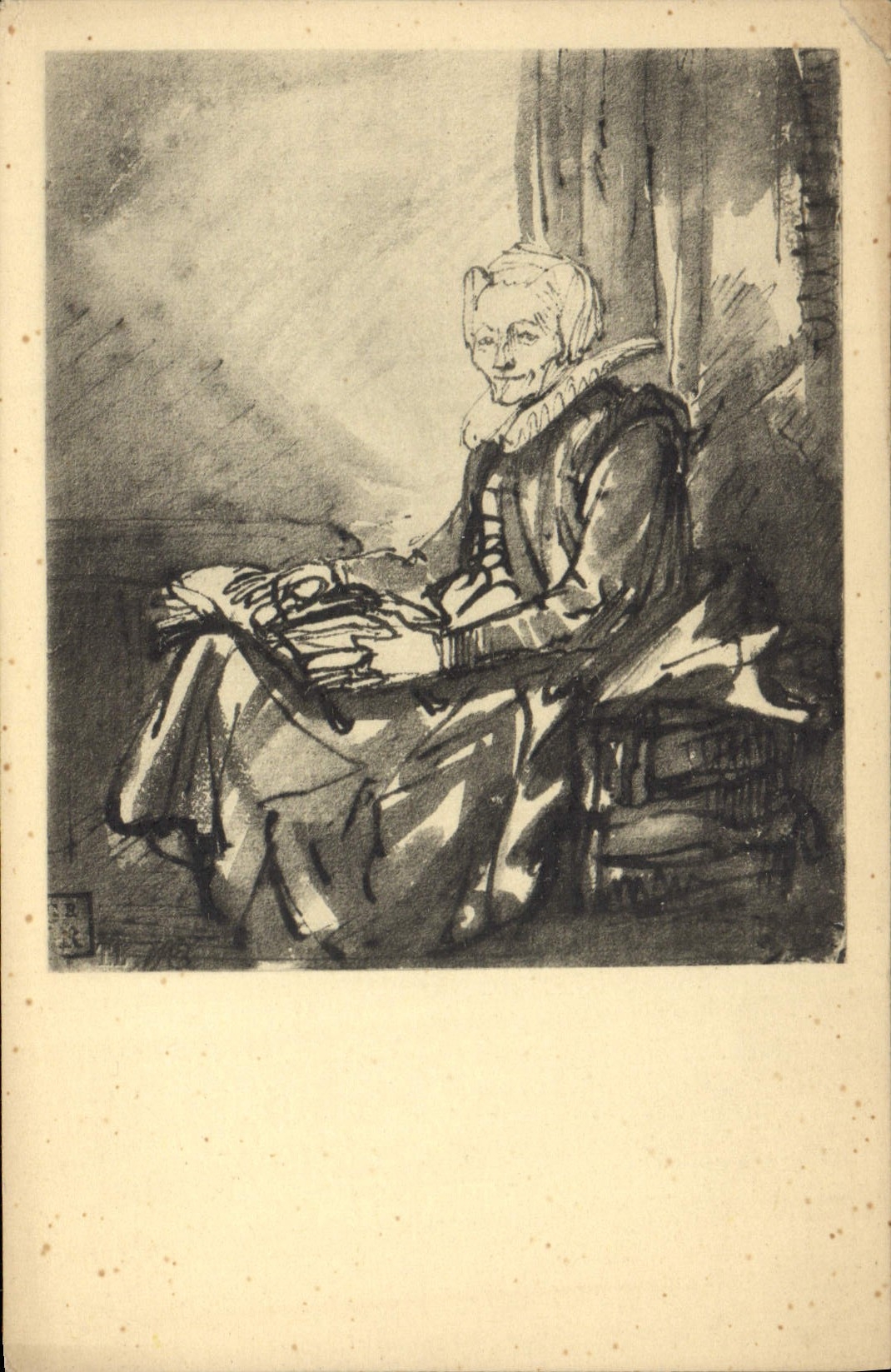 CPA Portretstudie Van Margaretha De Geer Rembrandt Tentoonstelling Haarlem