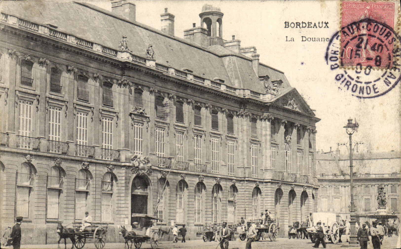 CPA Douane Douanes Douanier Bordeaux La Douane
