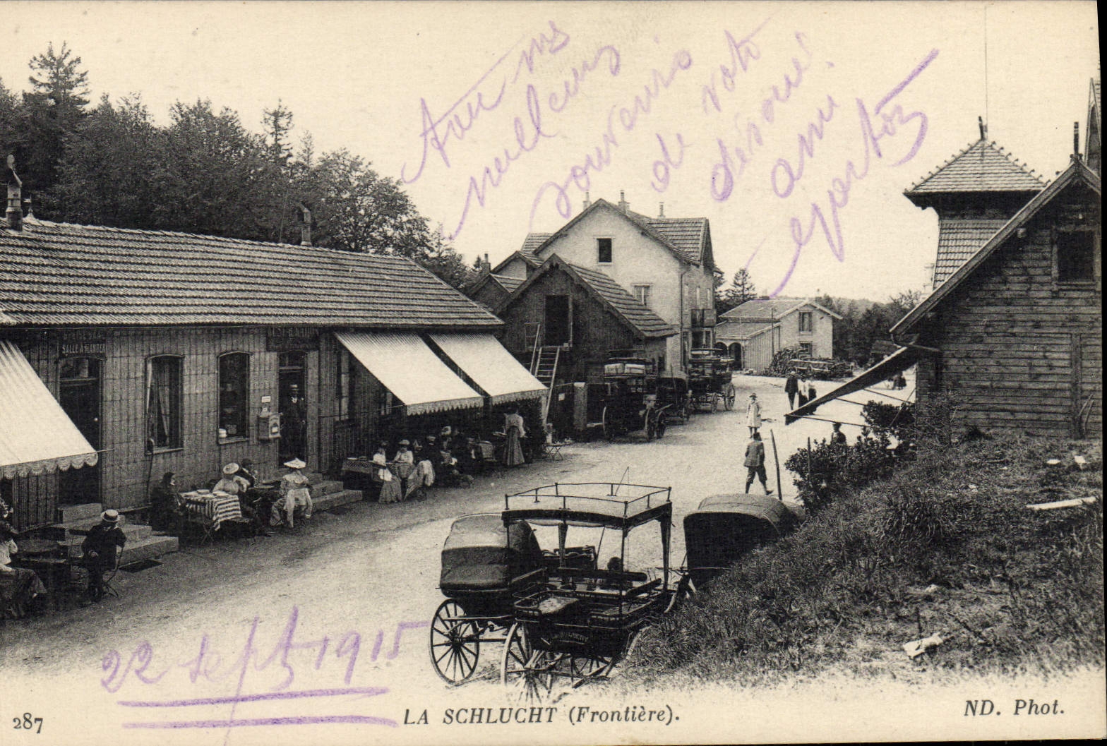 CPA Douane Douanes Douanier La Schlucht Frontiere