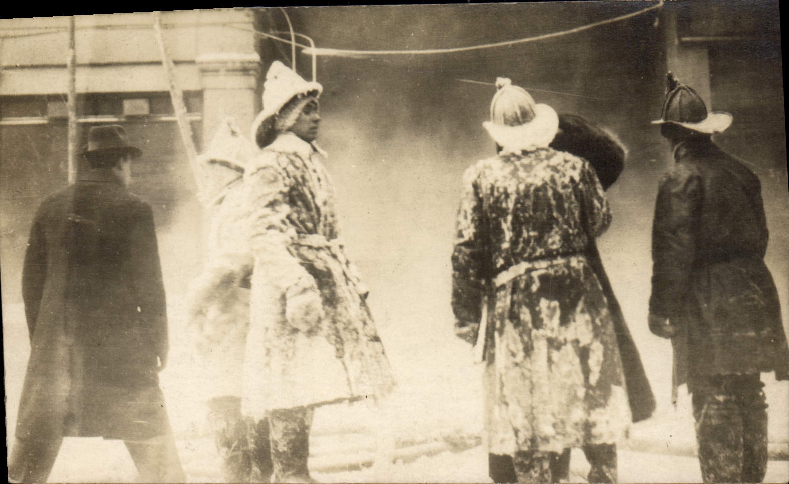 CARTE PHOTO Sapeurs Pompiers 