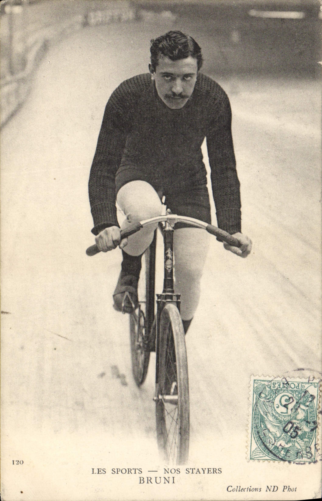 CPA Velo Cycle Cyclisme Nos stayers Bruni