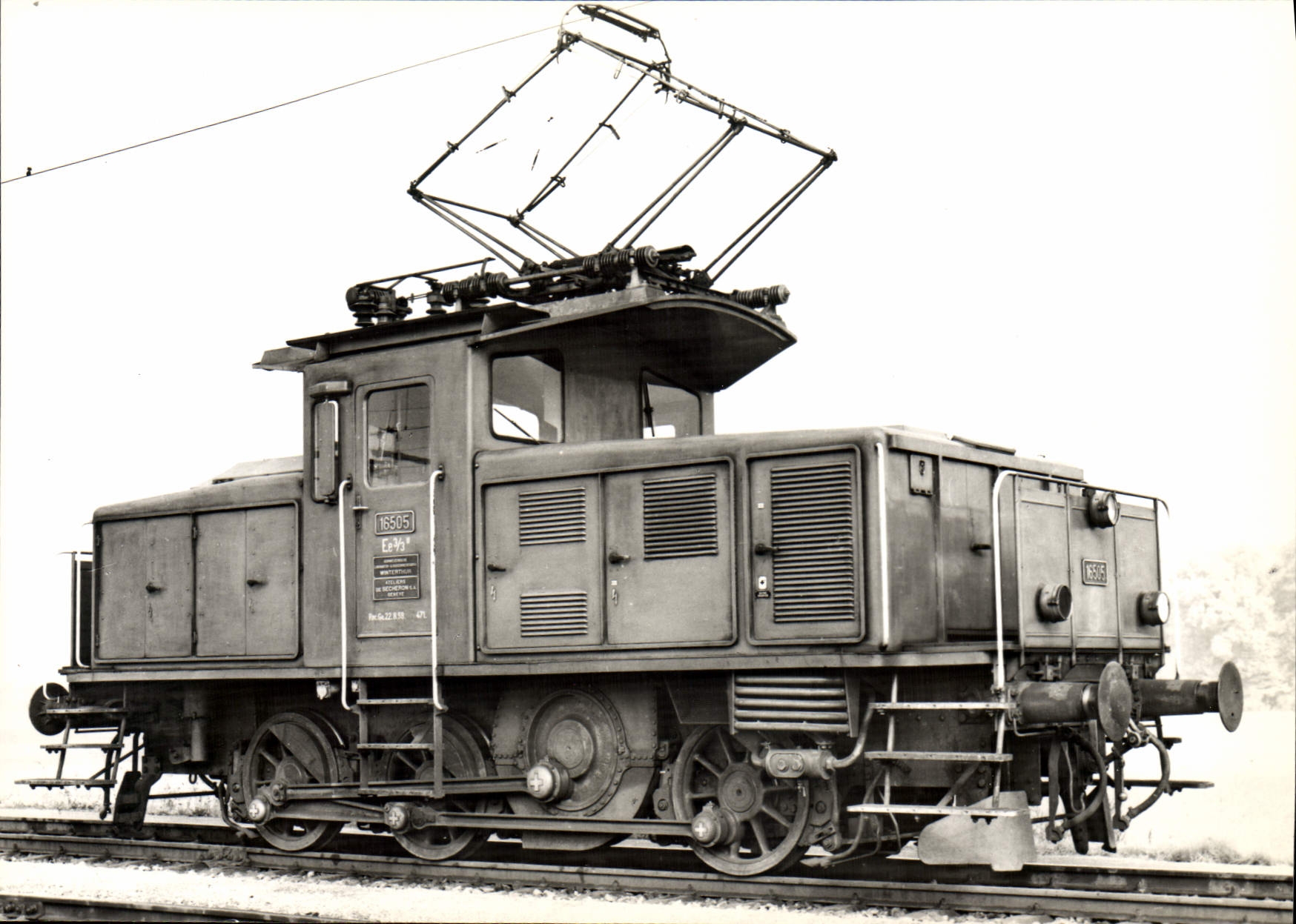 MODERN CARD Train bifrequence Shunter Ee 3/3 II 16501 06