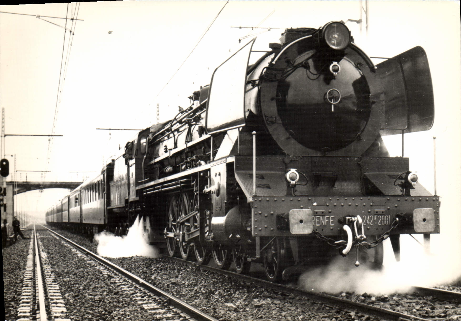 MODERN CARD Train national Spanish Railways