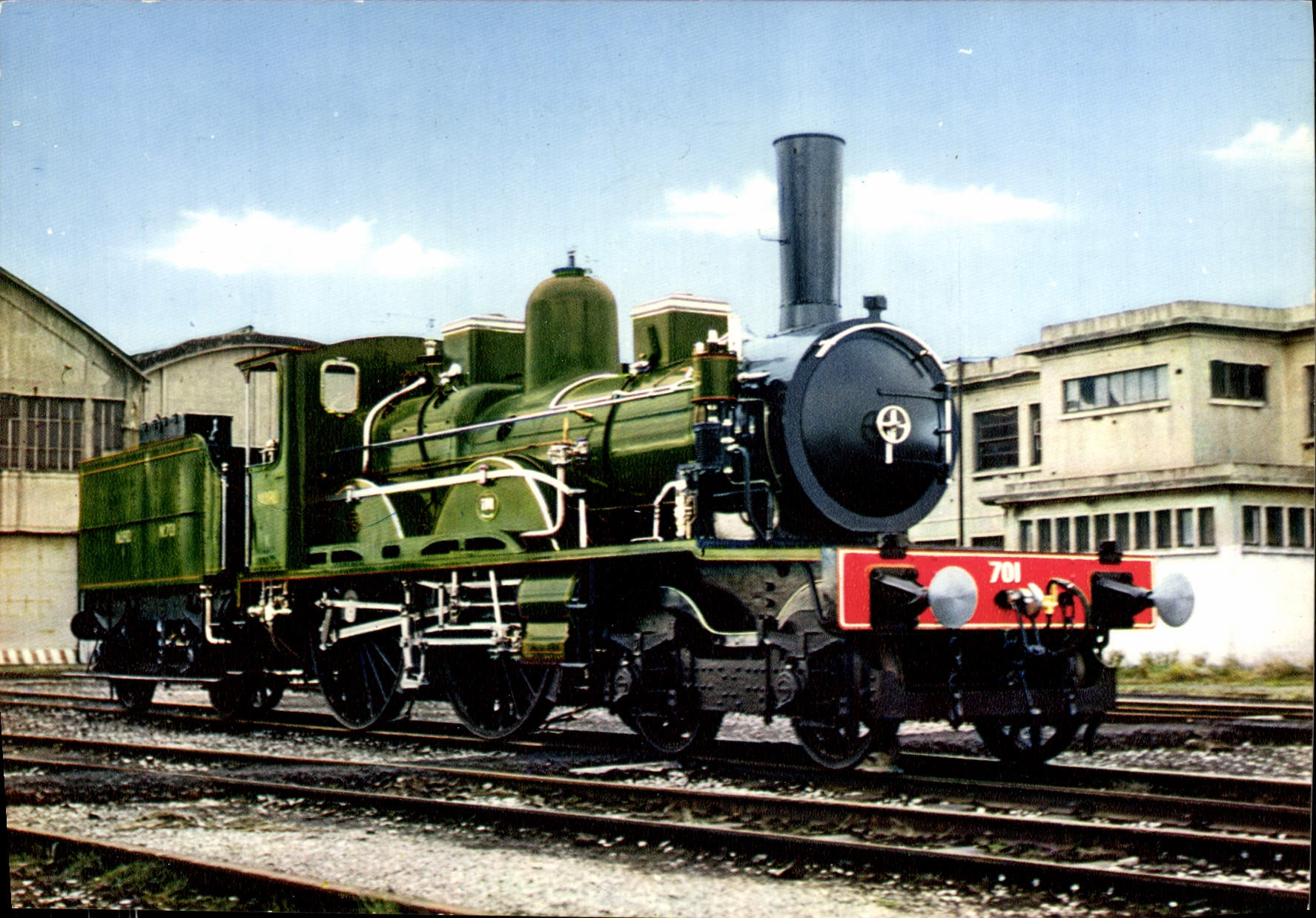 CPM Train Mulhouse Musee Francais du chemin de fer Locomotive 701 Nord 