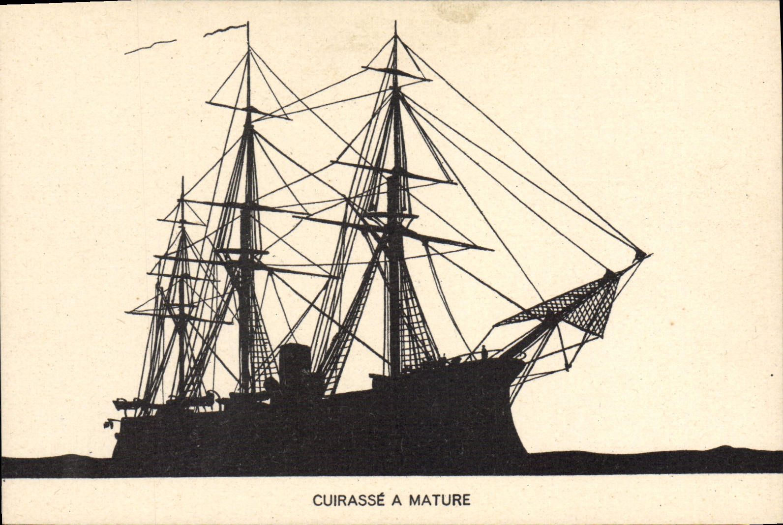VINTAGE POSTCARD Bateau Armours has mature