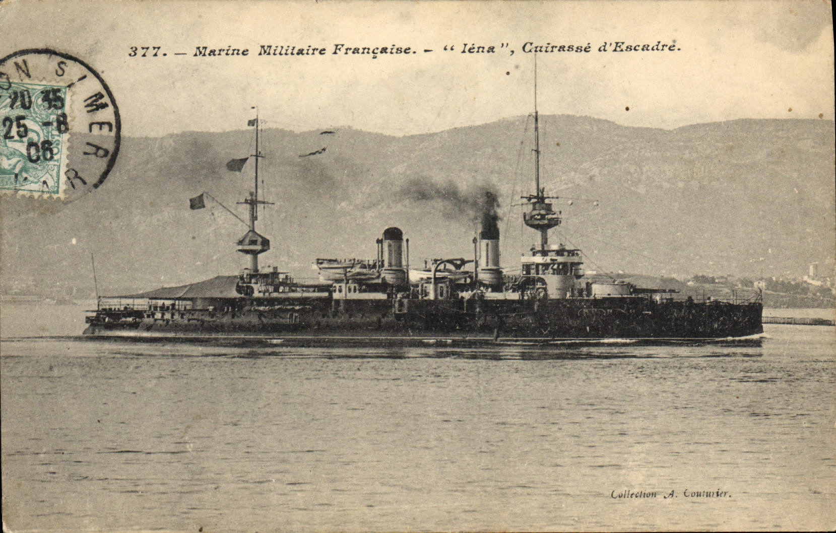 CPA Bateau Iena Cuirasse d'escadre 