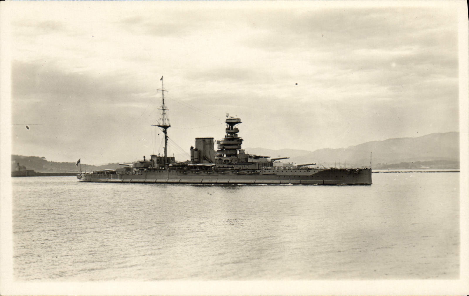 CARTE PHOTO Bateau Cuirassé