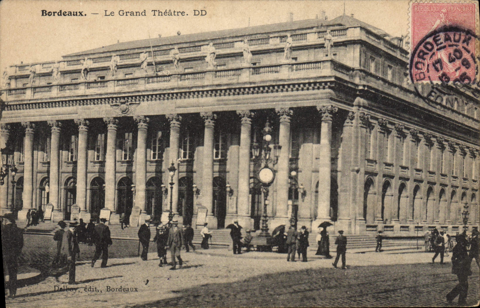 CPA Bordeaux Le grand Theatre 
