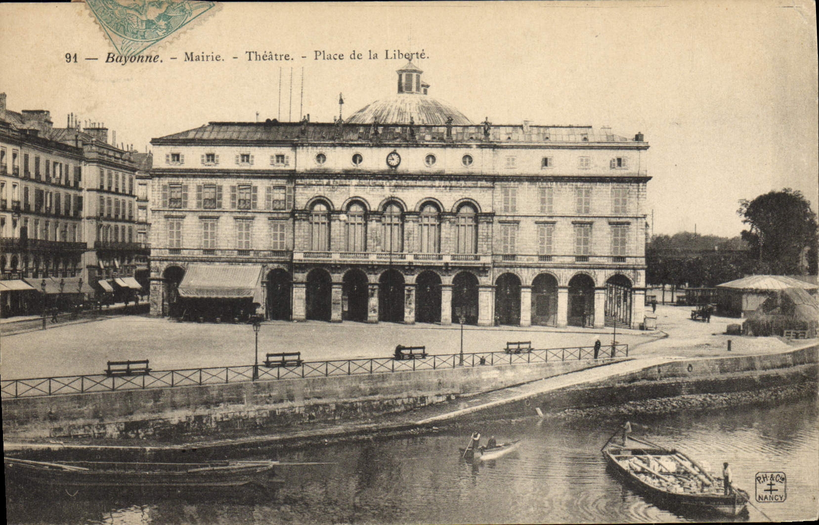 VINTAGE POSTCARD Bayonne the Theater