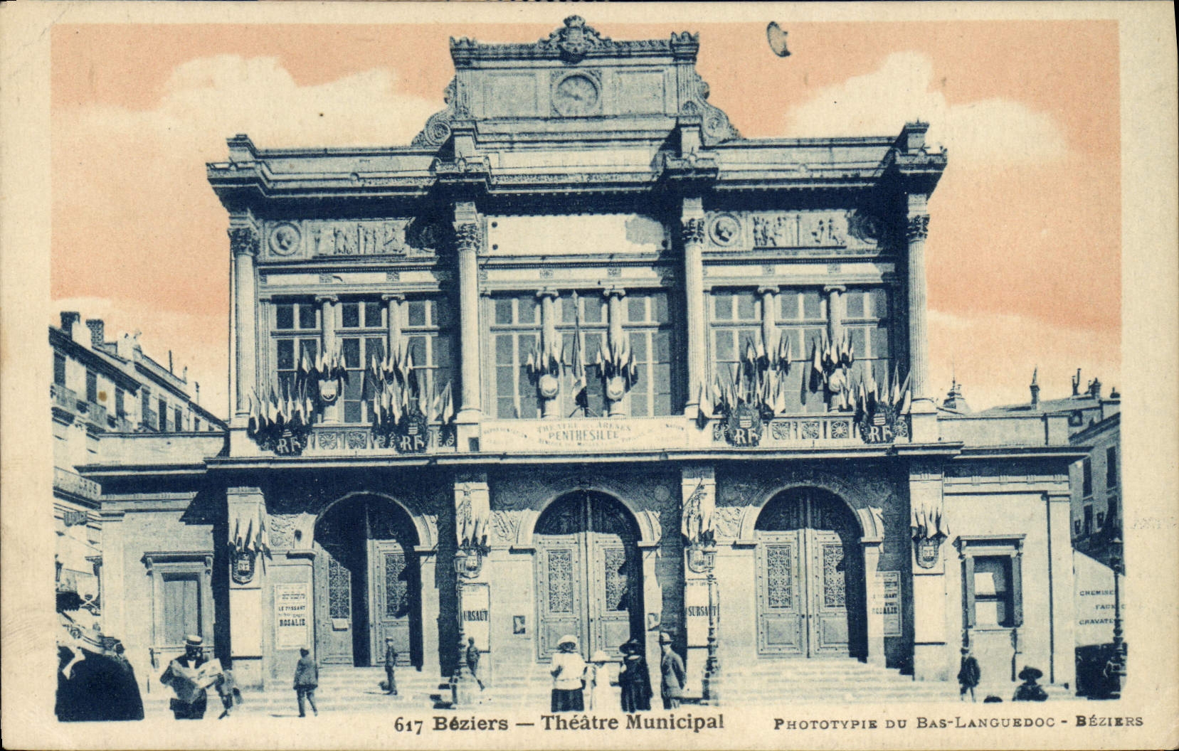 CPA Beziers Le Theatre municipal