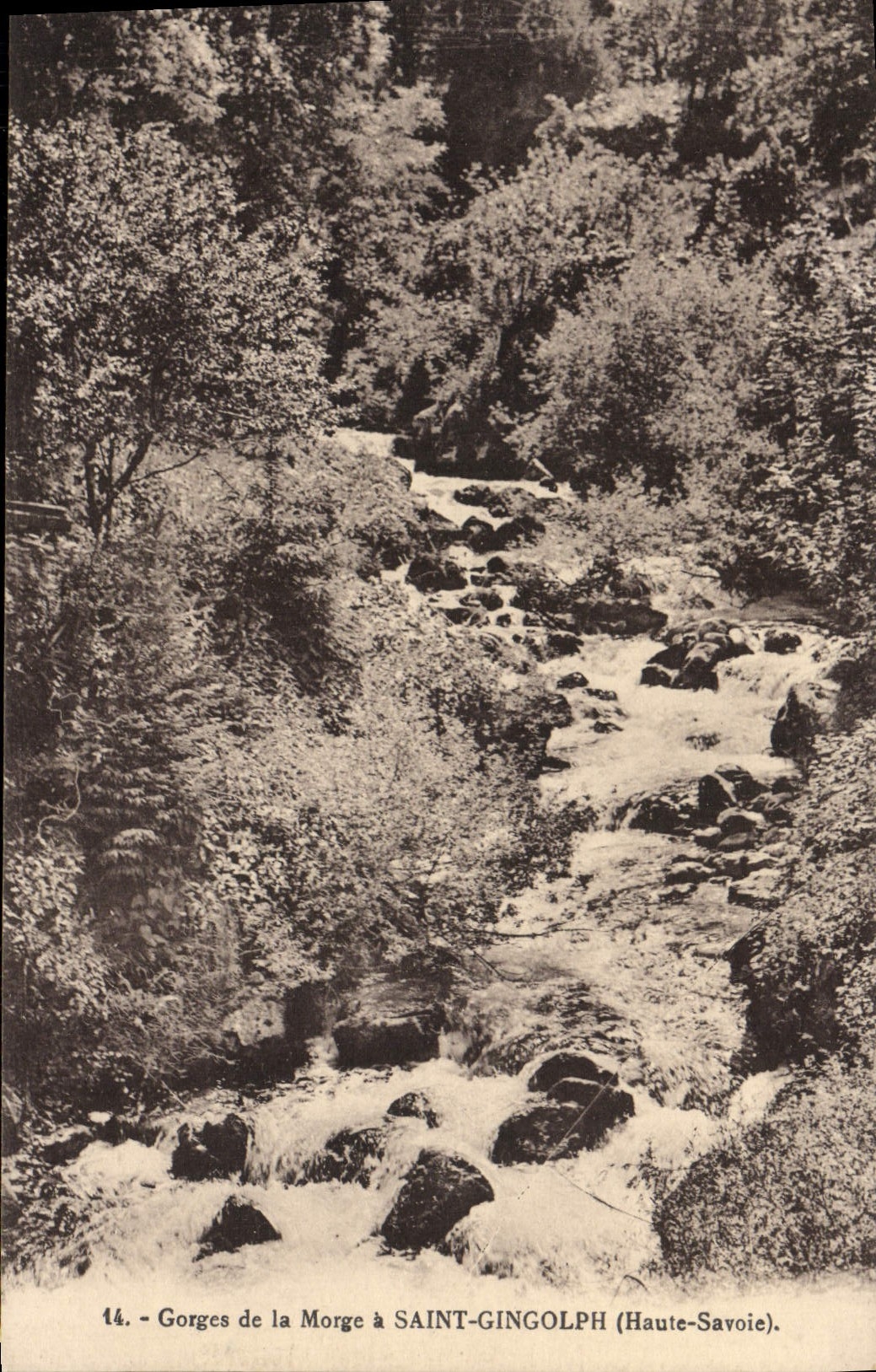 VINTAGE POSTCARD Falls Of Holy Morge Gingolph