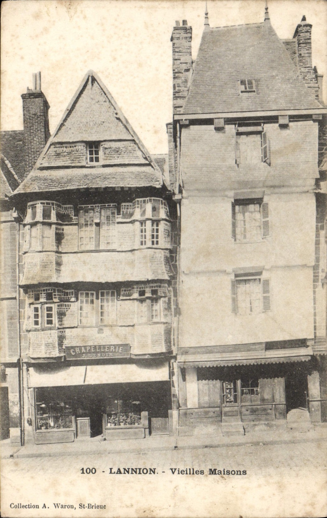 CPA Lannion Vieilles Maisons Chapellerie