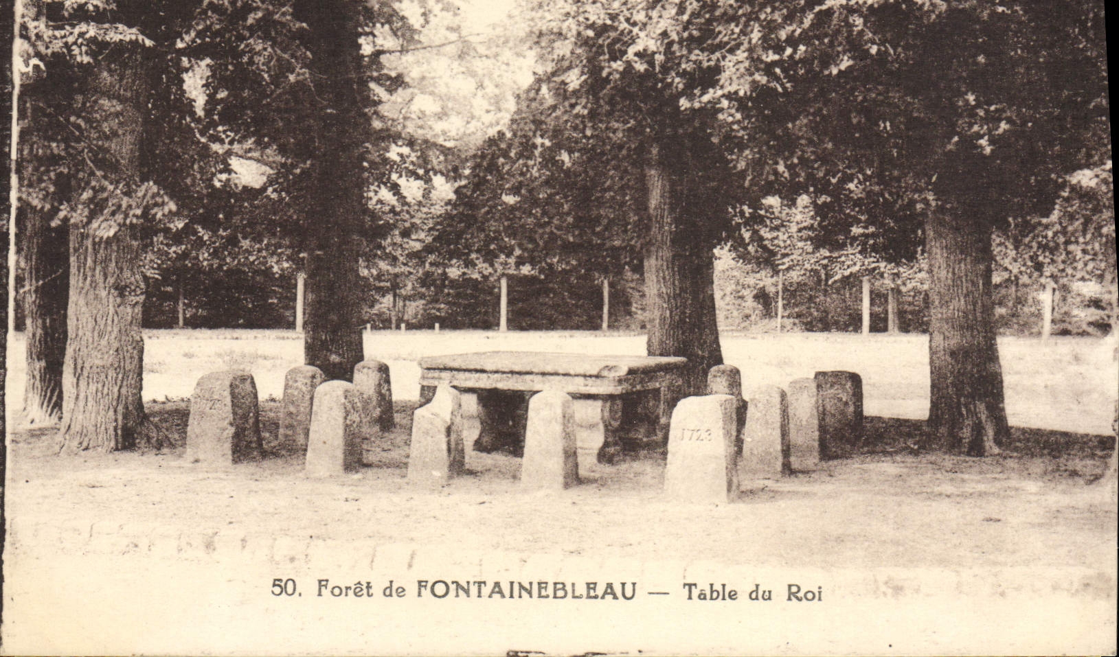 CPA Foret De Fontainebleau Table Du Roi