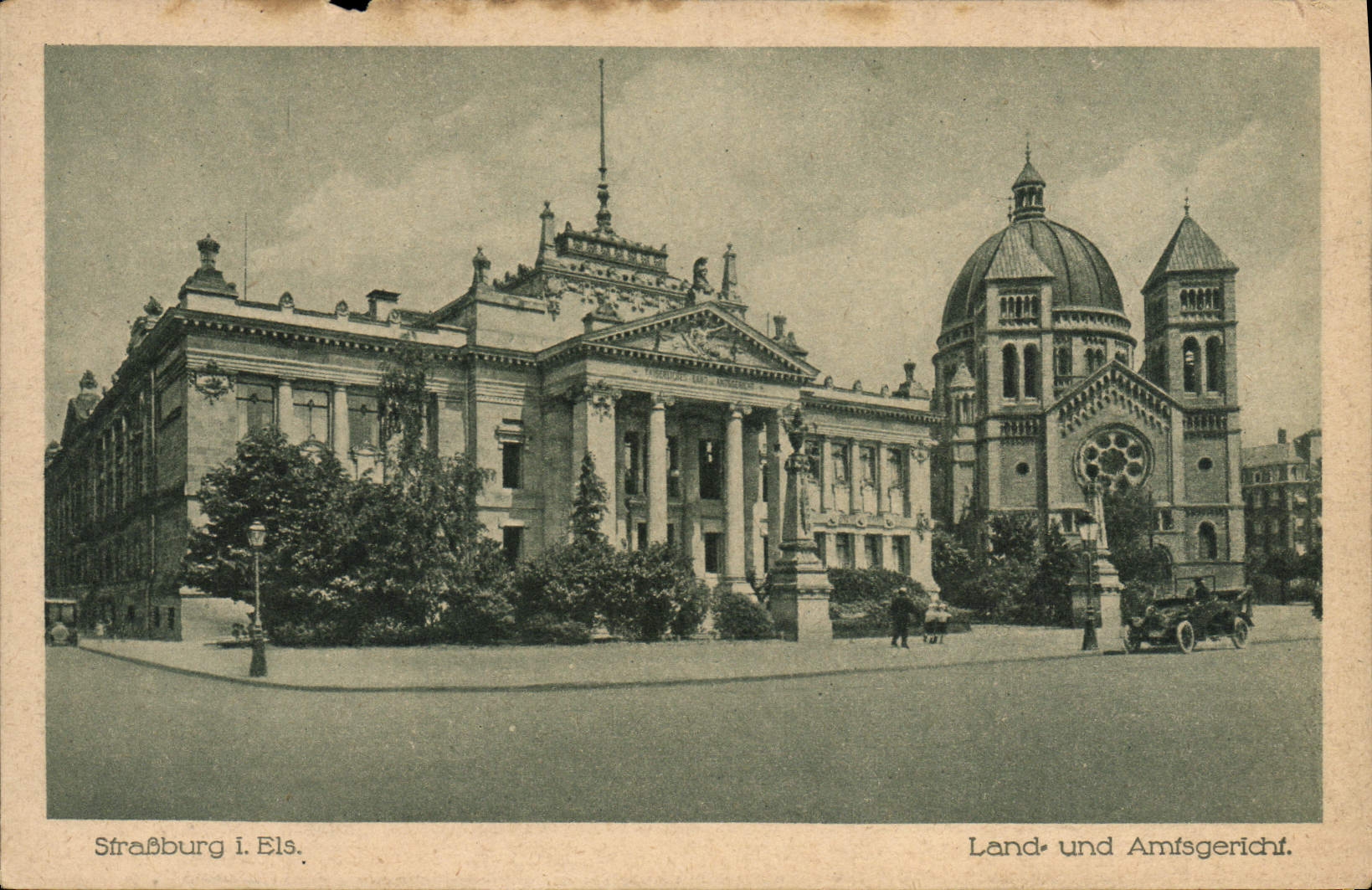 Tierra Und Amisgericht de Strabburg de la POSTAL de la VENDIMIA