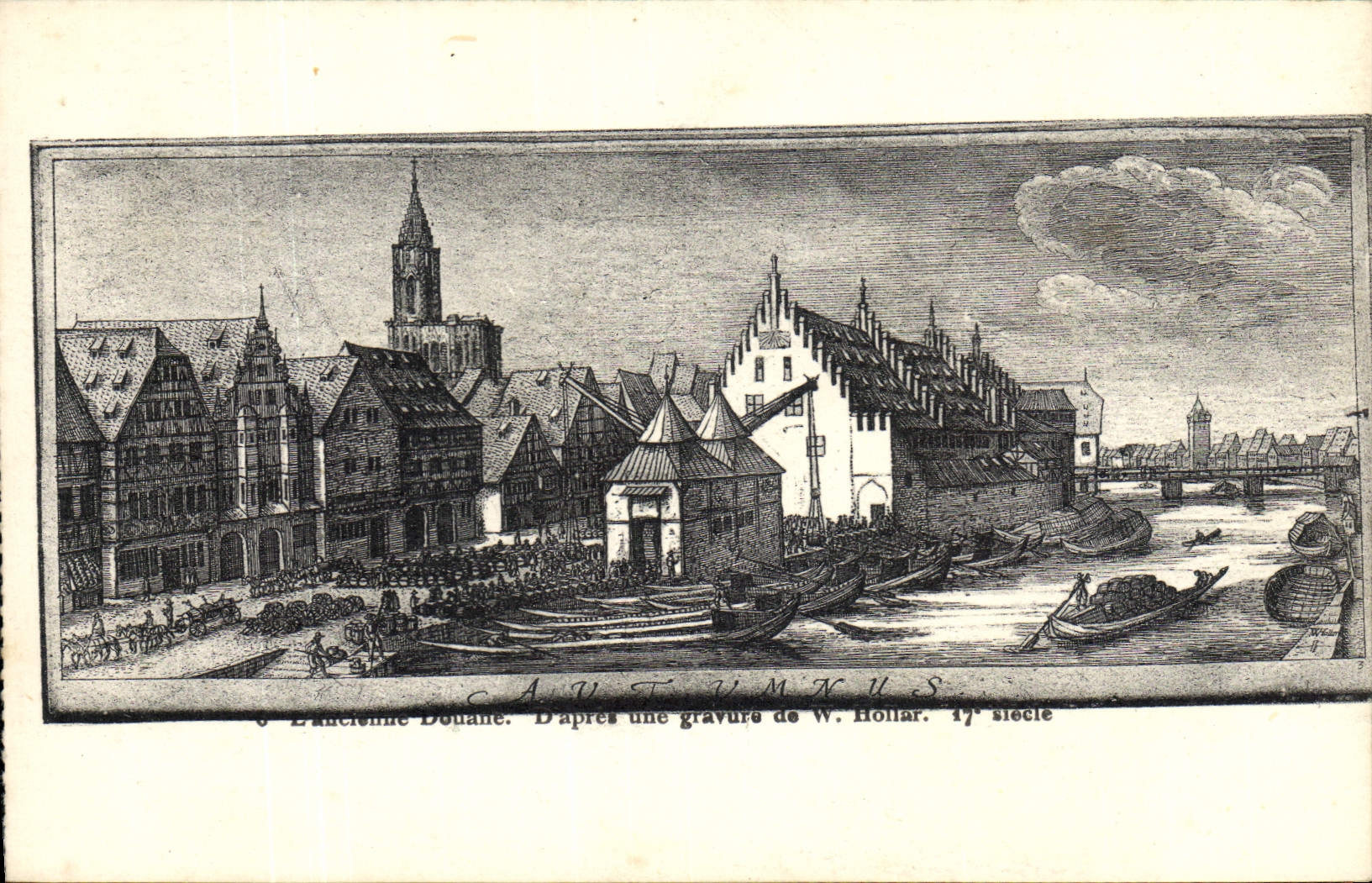 VINTAGE POSTCARD Customs Old Aytumnus Customs