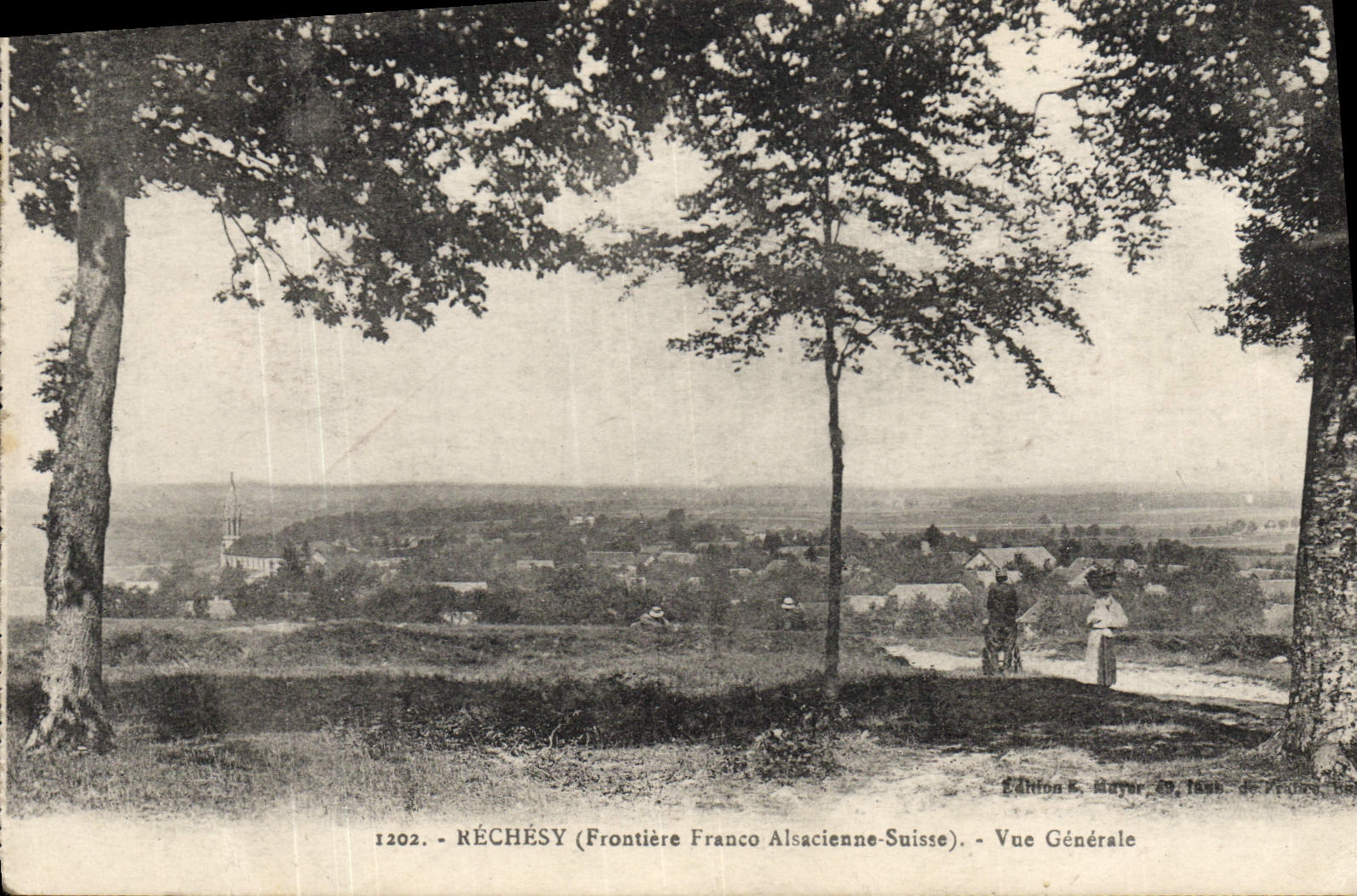 CPA Douanes Rechesy Vue generale 