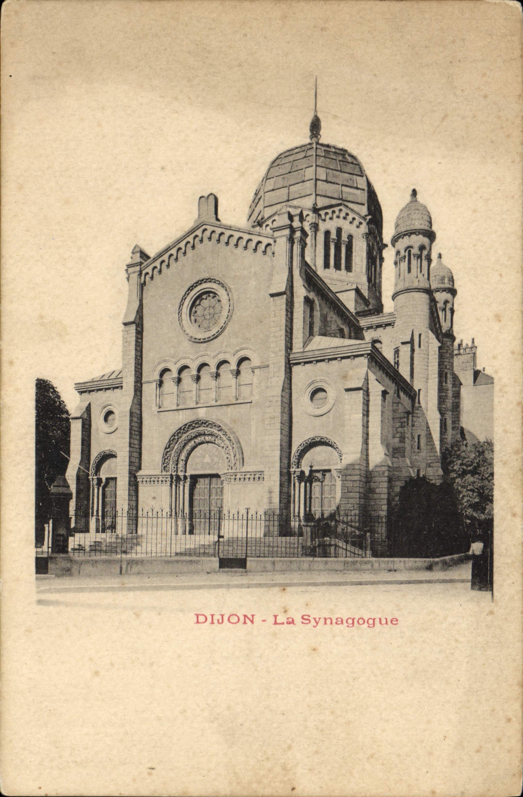CPA Judaica Juif Dijon La Synagogue
