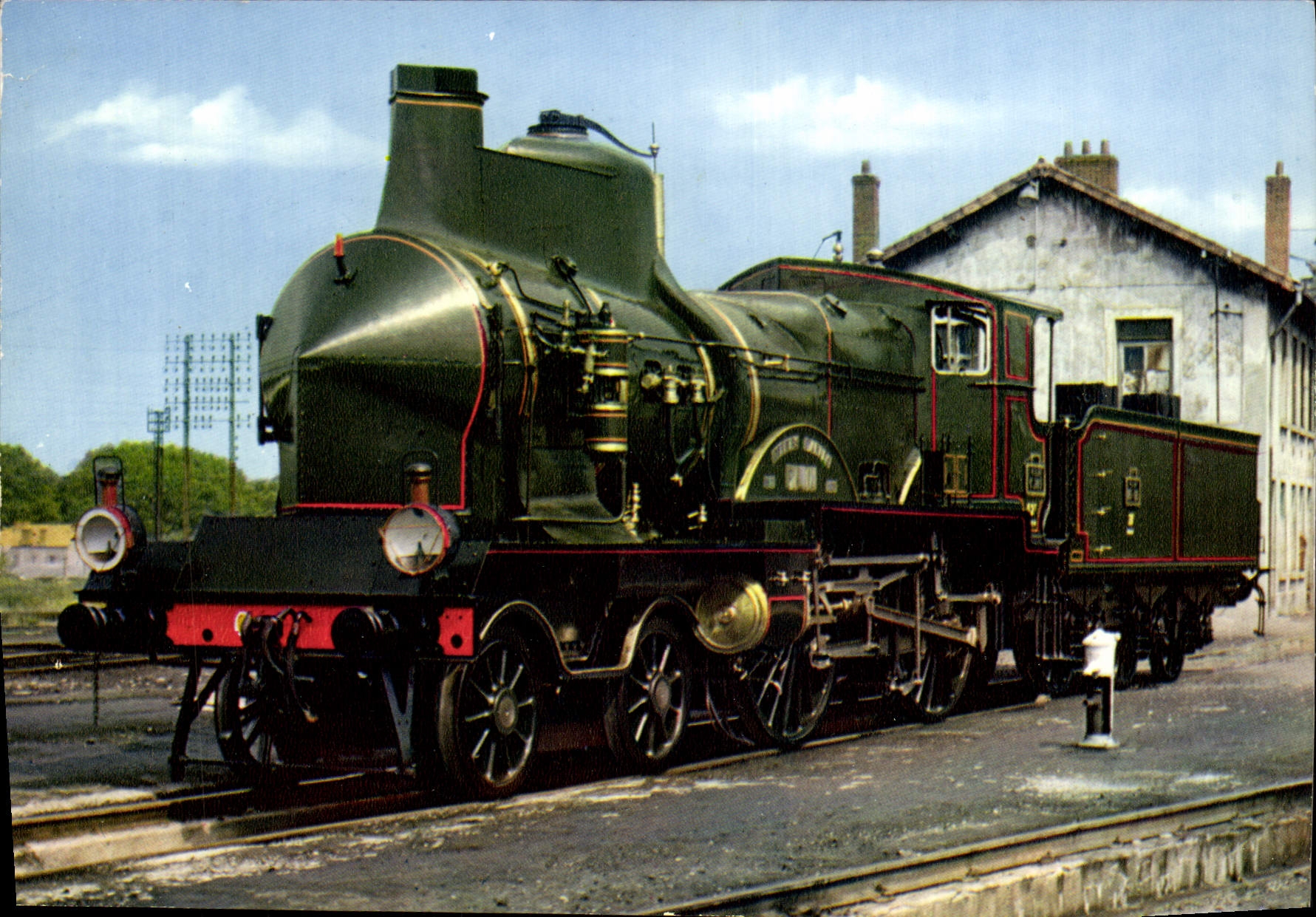 CPM Chemins de Fer Train Mulhouse Locomotive Coupe Vent C145 PLM