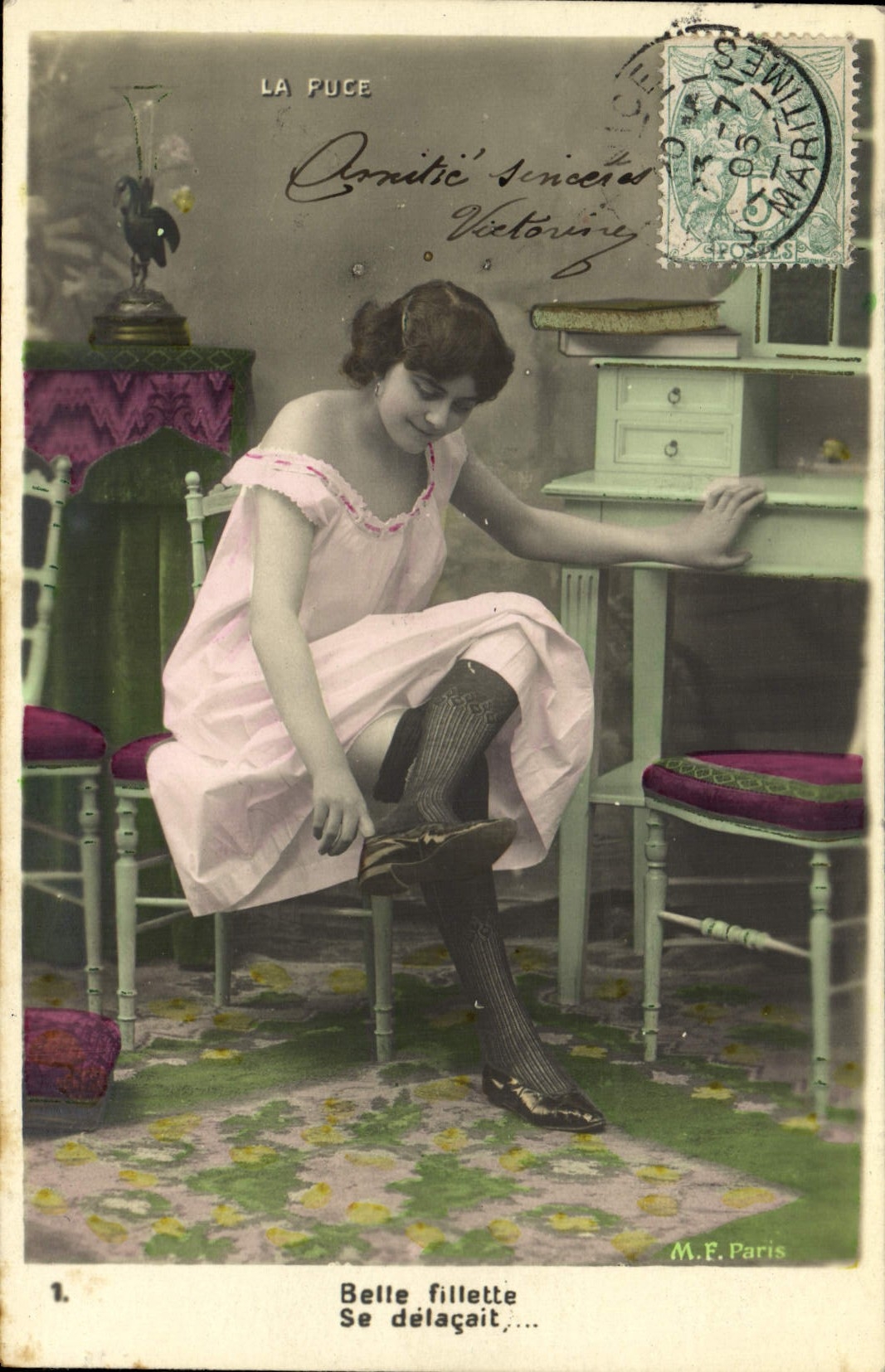 CPA Nu erotique Femme