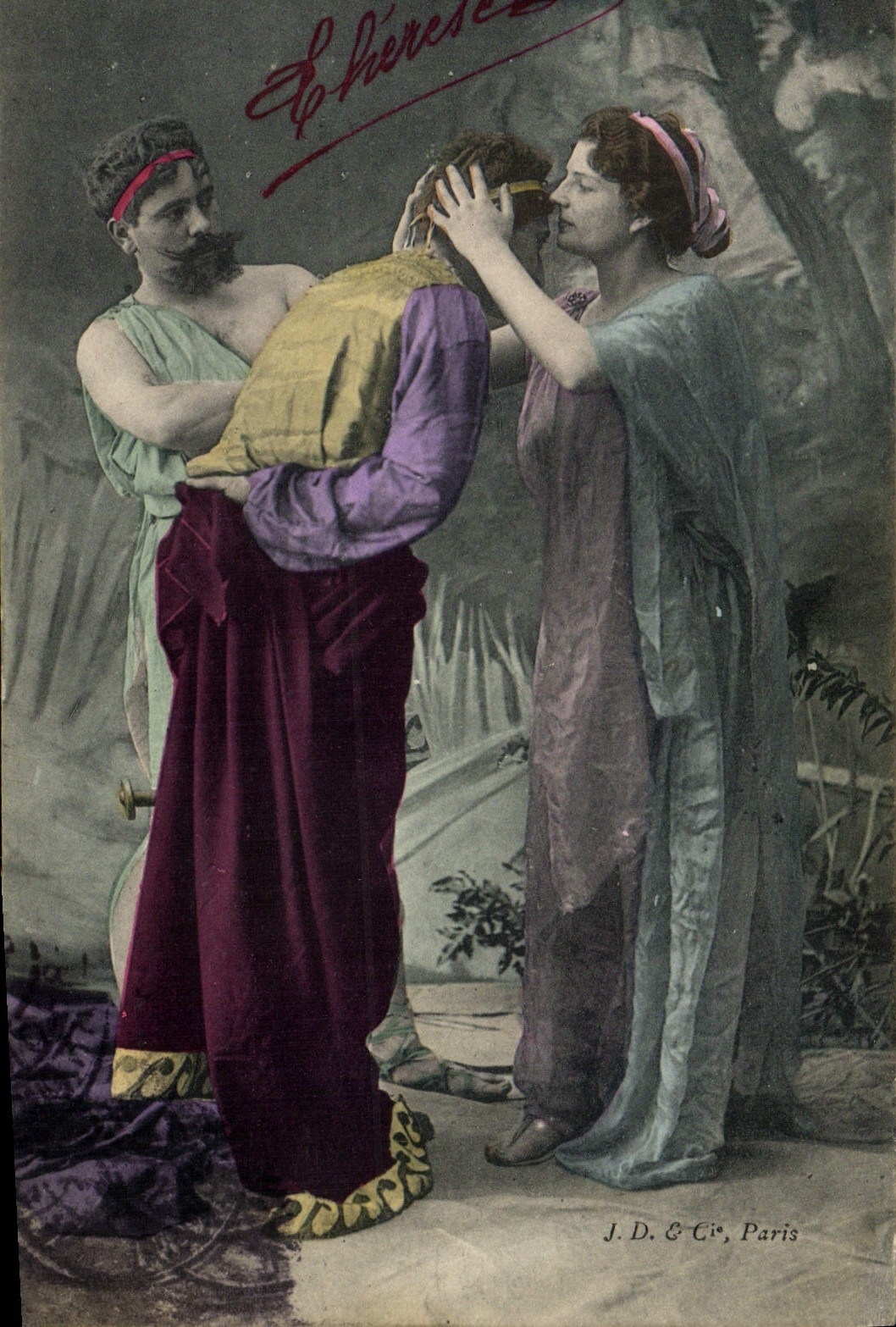 CPA Nu erotique Femme