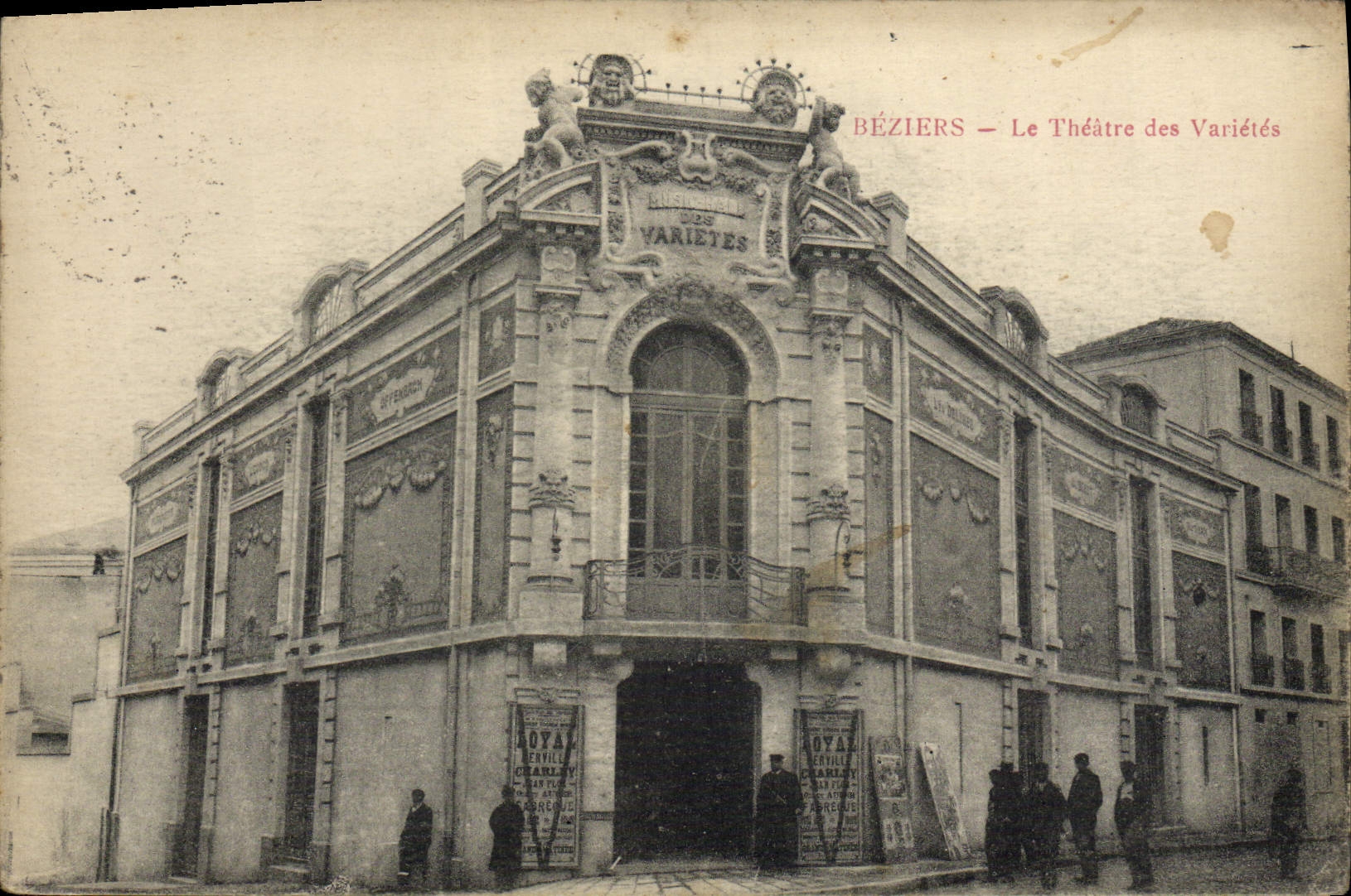VINTAGE POSTCARD Beziers the Theater of the varieties