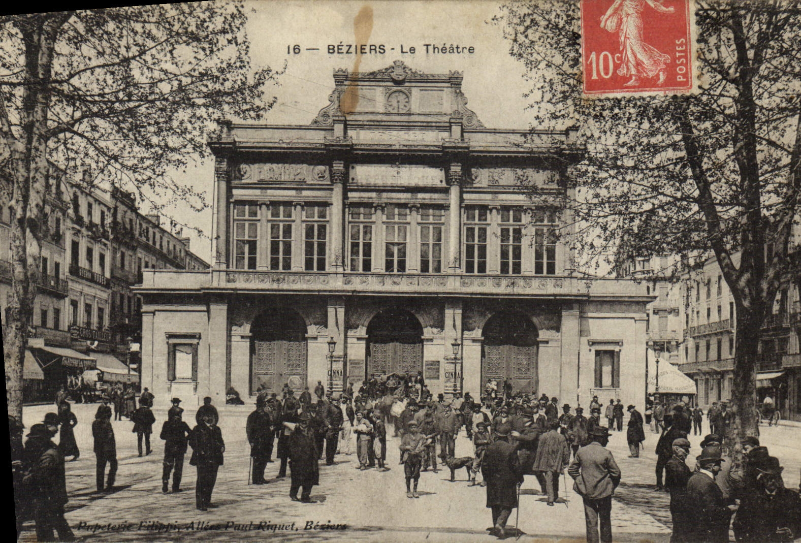 CPA Beziers Le Theatre 