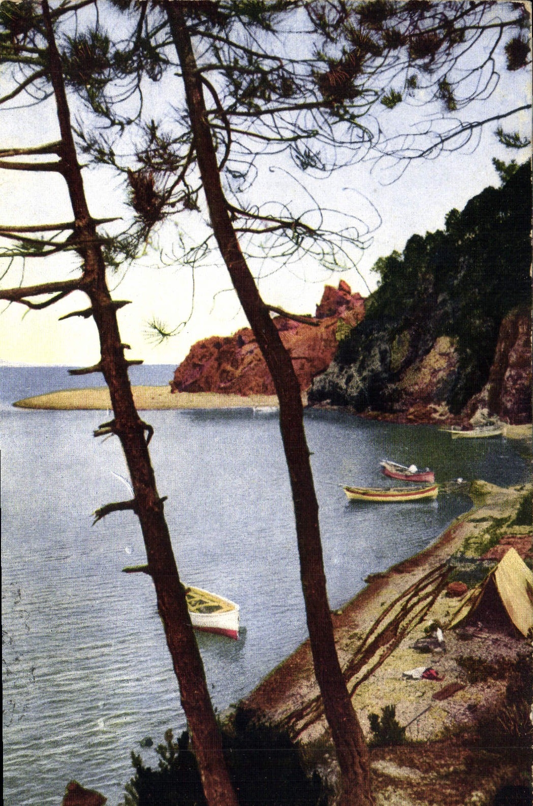 VINTAGE POSTCARD Dimension of azure