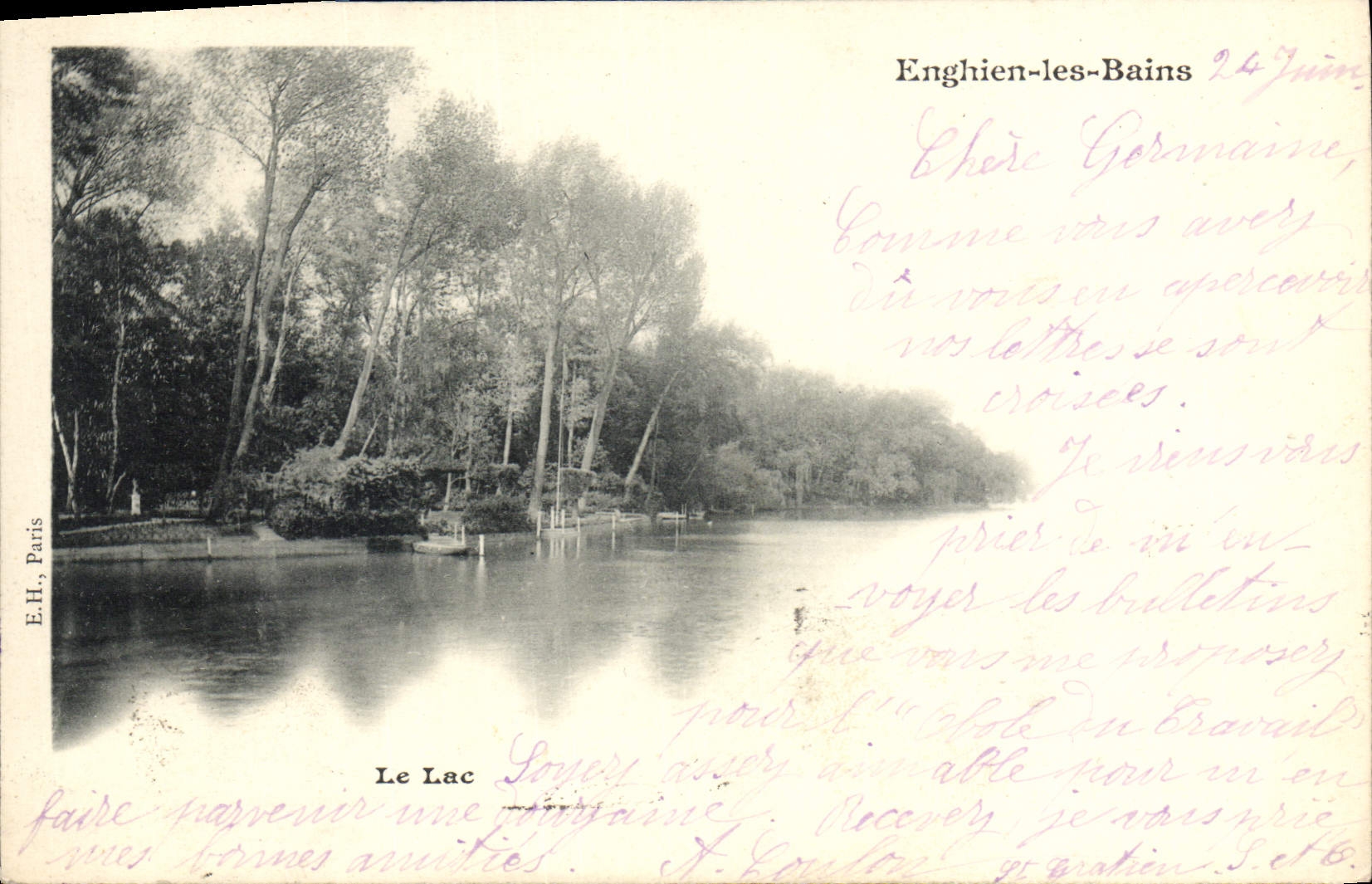 CPA Enghien les Bains Le lac 