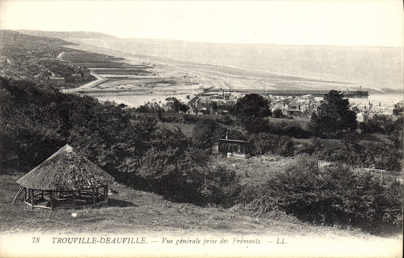 VINTAGE POSTCARD Trouville Deauville View Taken of Fremonts